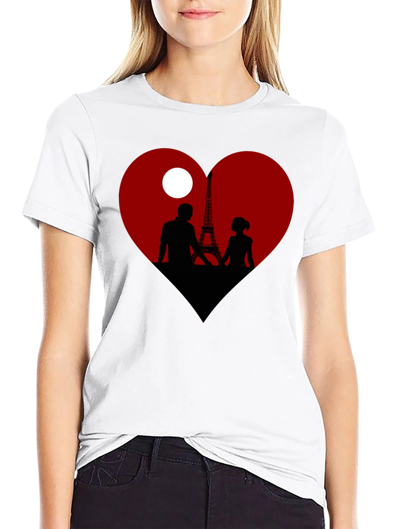 Paris Love Silhouette T-Shirt