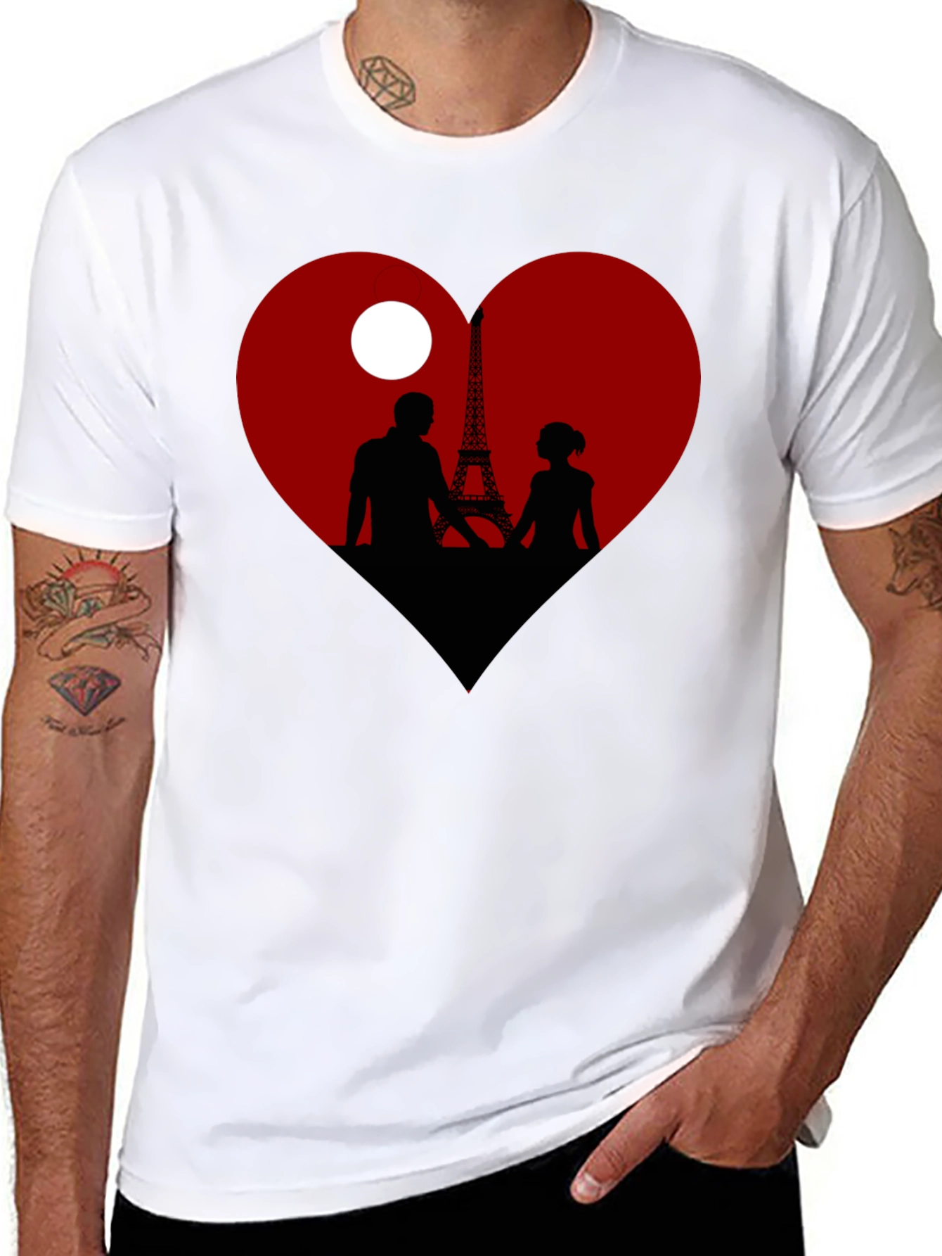 Paris Love Silhouette T-Shirt