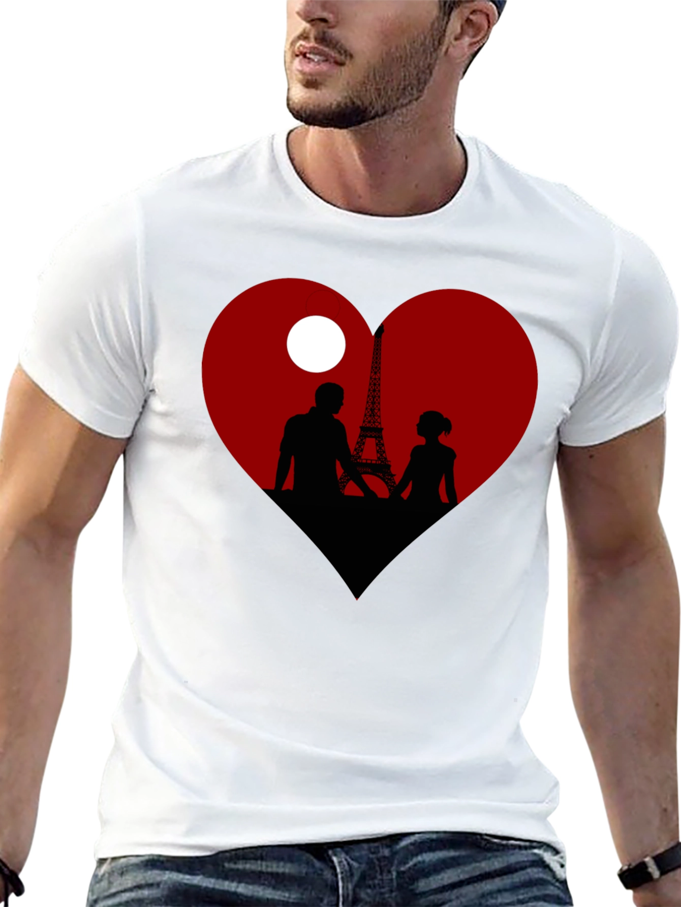 Paris Love Silhouette T-Shirt
