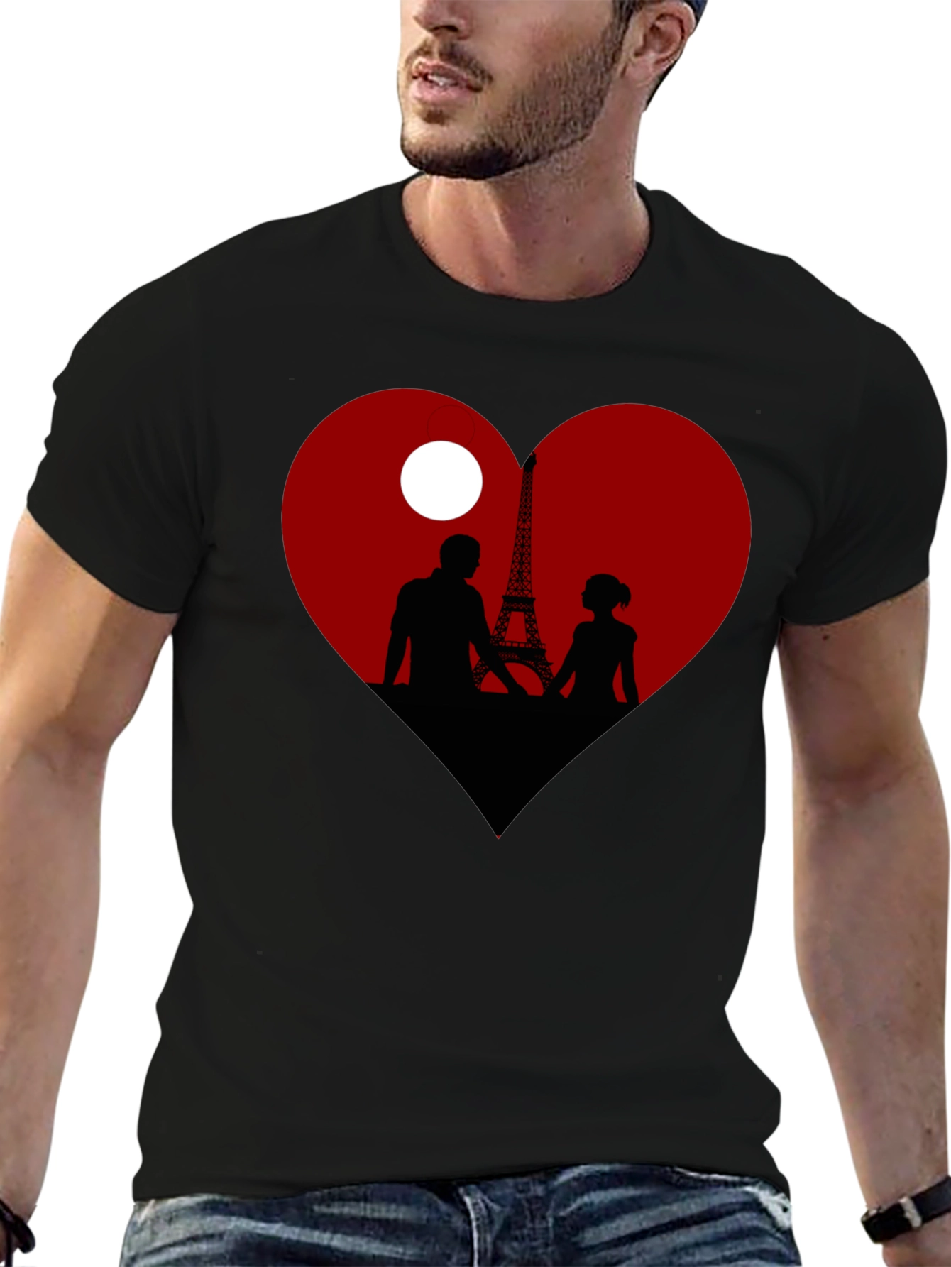Paris Love Silhouette T-Shirt