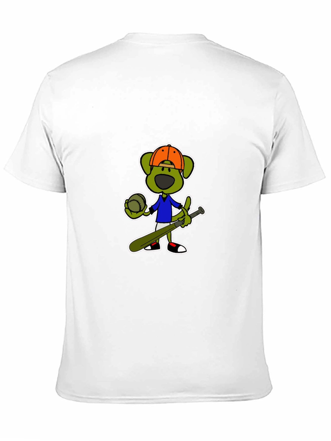 Cartoon Baseball Dog T-Shirt