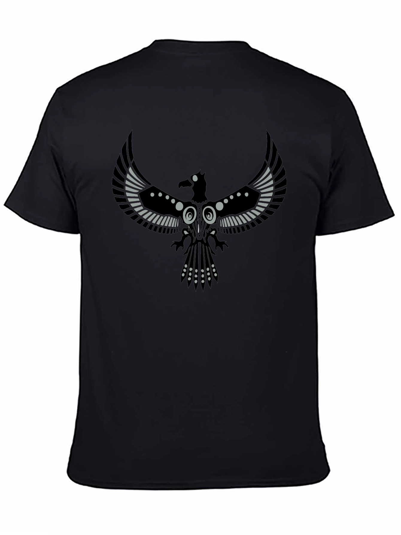 Raven Graphic T-Shirt - Stylish Bird Design