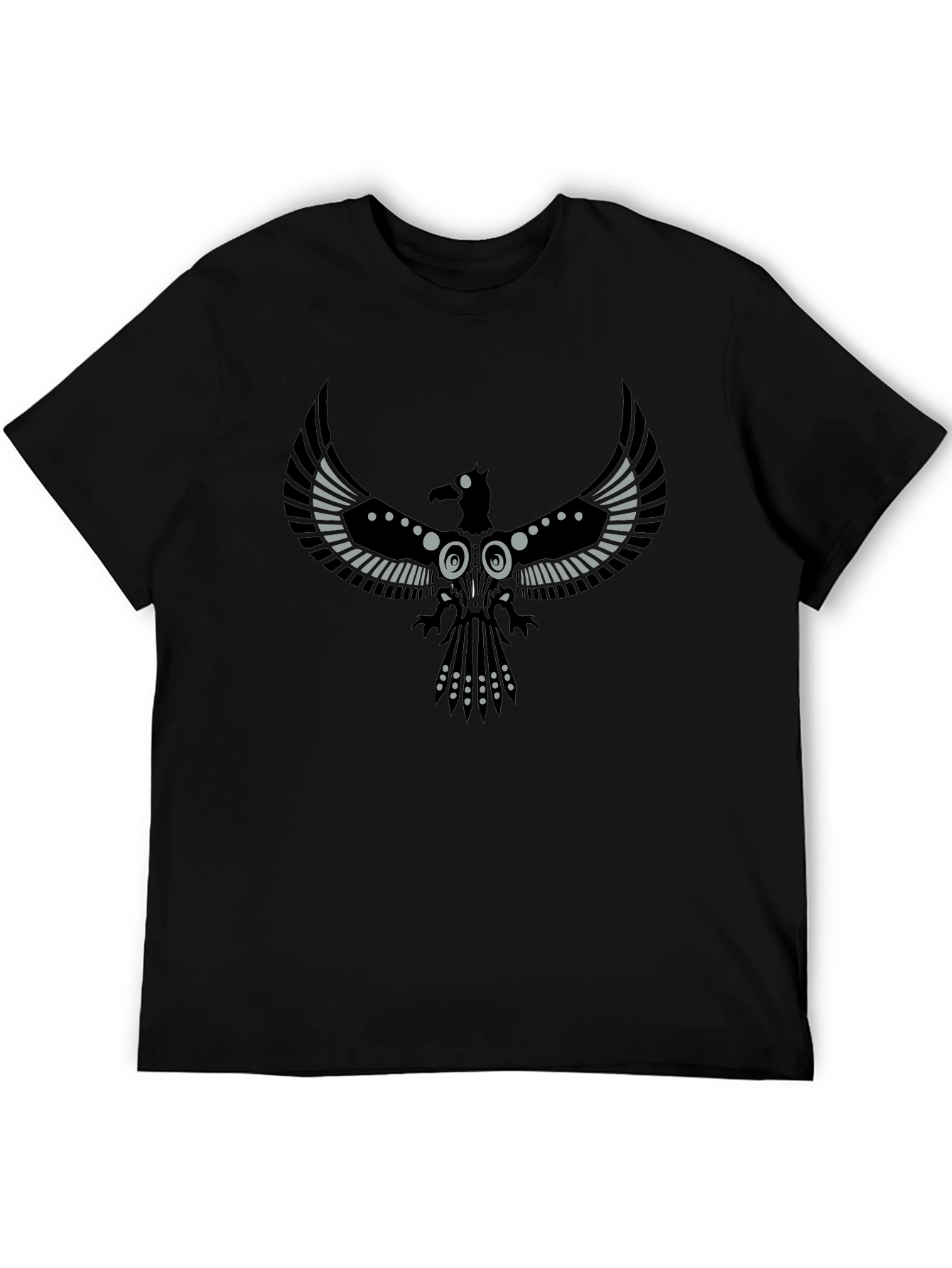 Raven Graphic T-Shirt - Stylish Bird Design