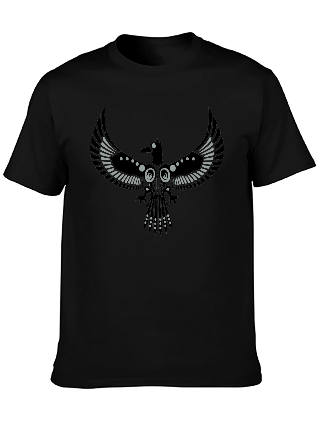 Raven Graphic T-Shirt - Stylish Bird Design