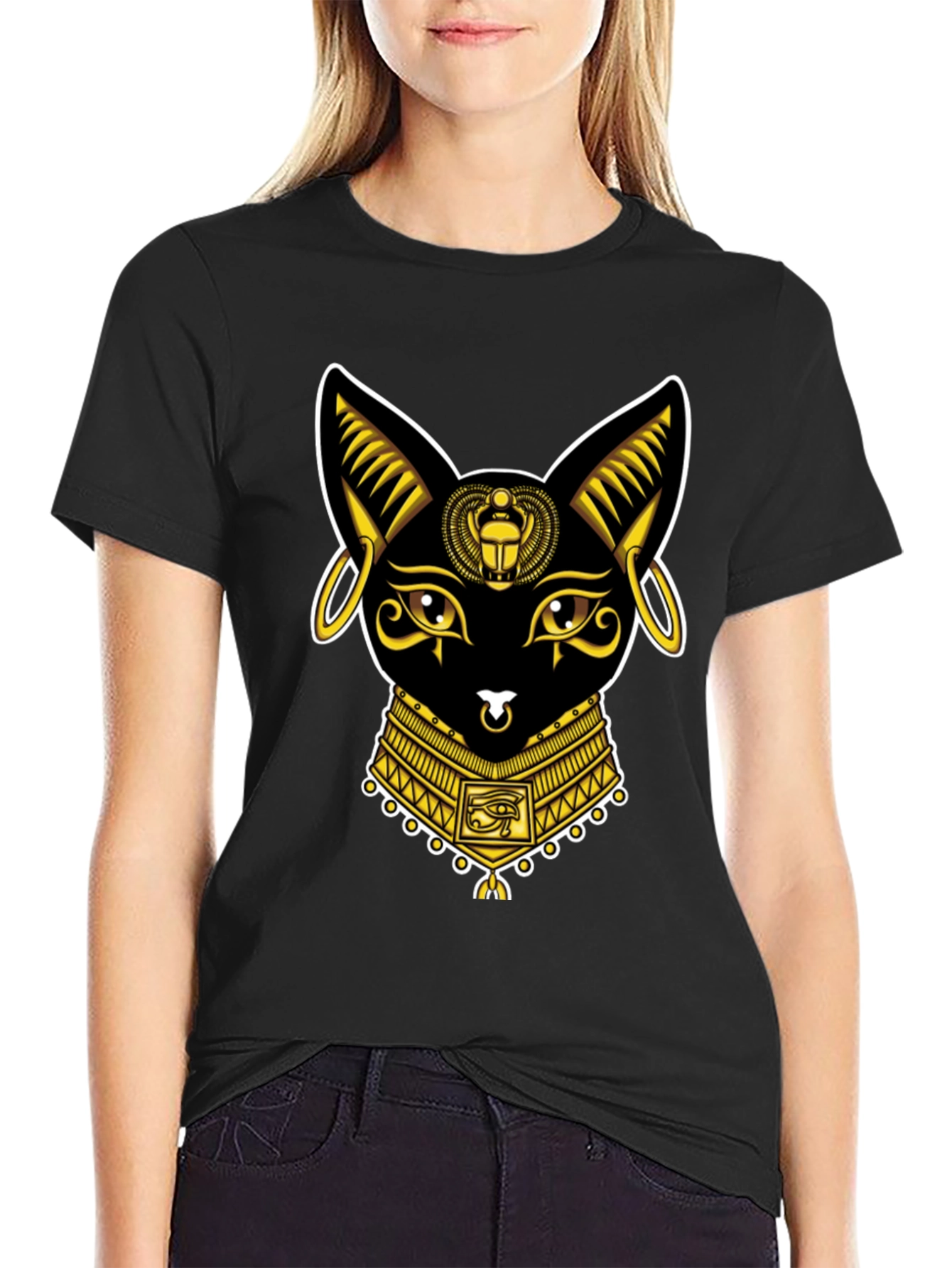 Egyptian Cat T-Shirt - Bastet Graphic Tee
