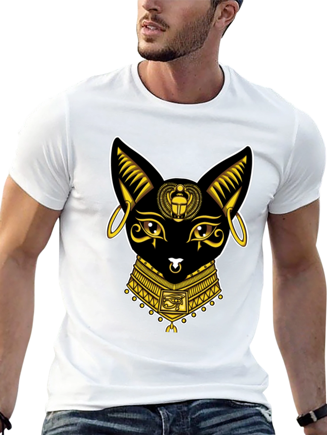 Egyptian Cat T-Shirt - Bastet Graphic Tee