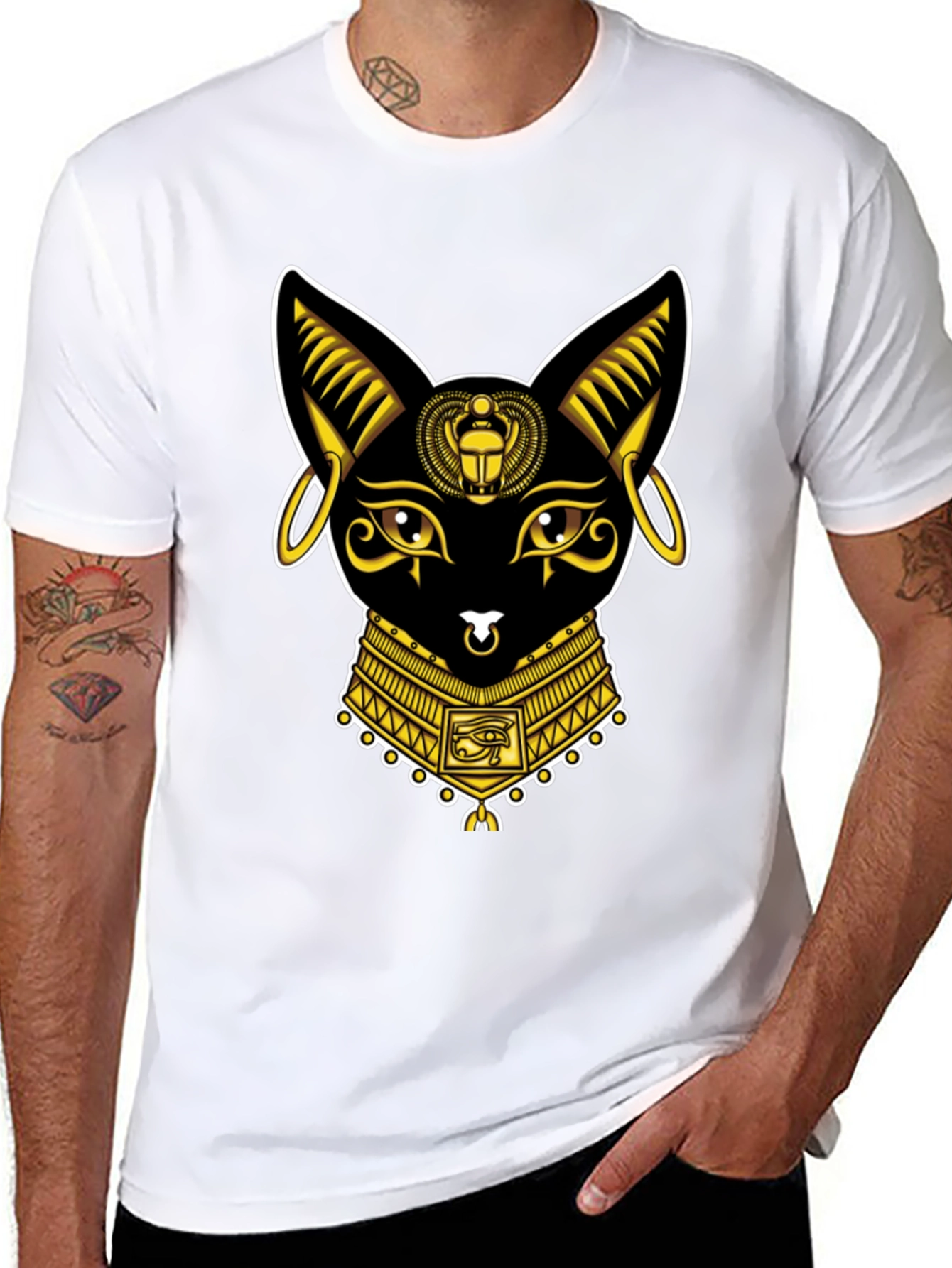 Egyptian Cat T-Shirt - Bastet Graphic Tee