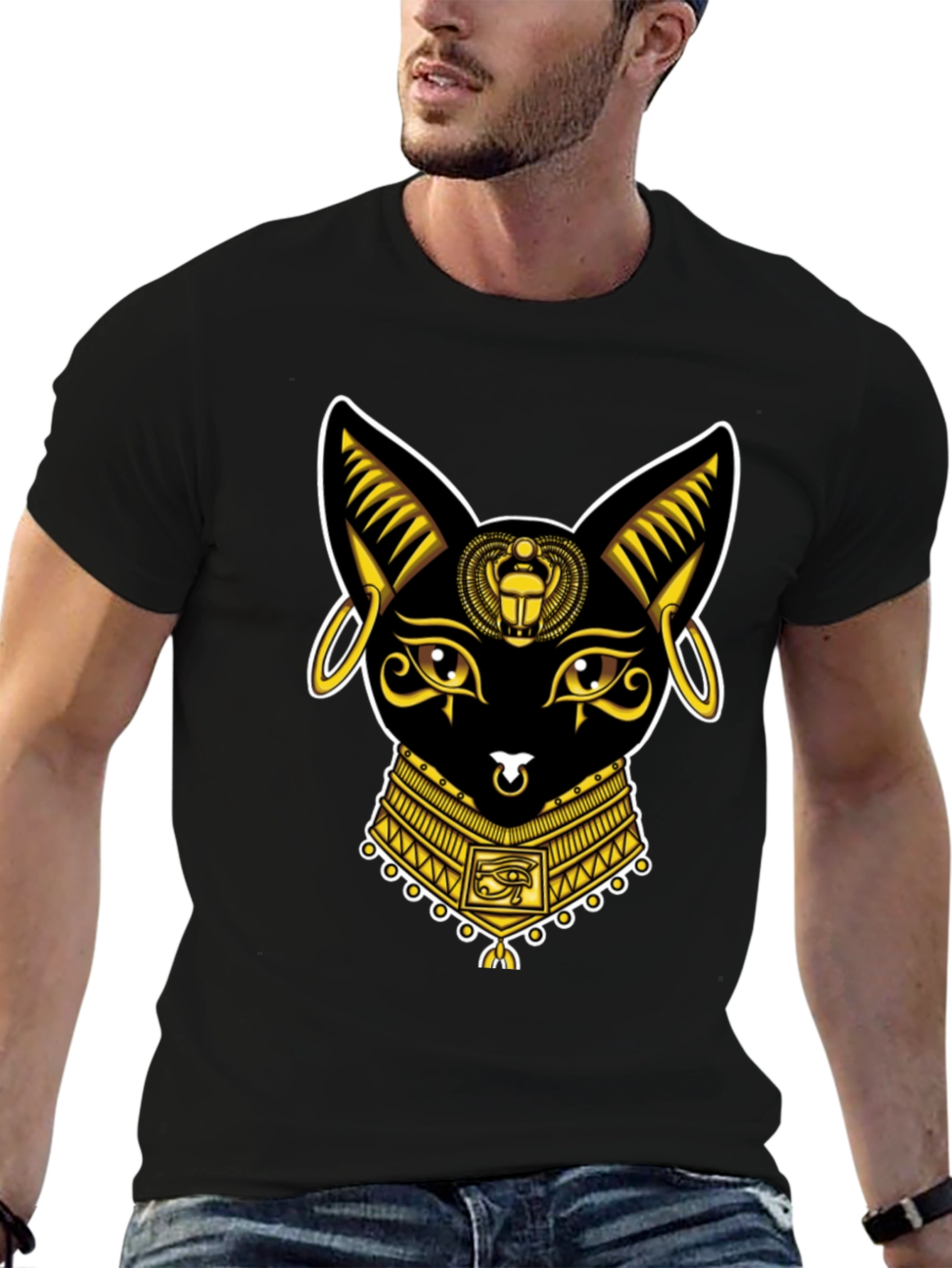 Egyptian Cat T-Shirt - Bastet Graphic Tee