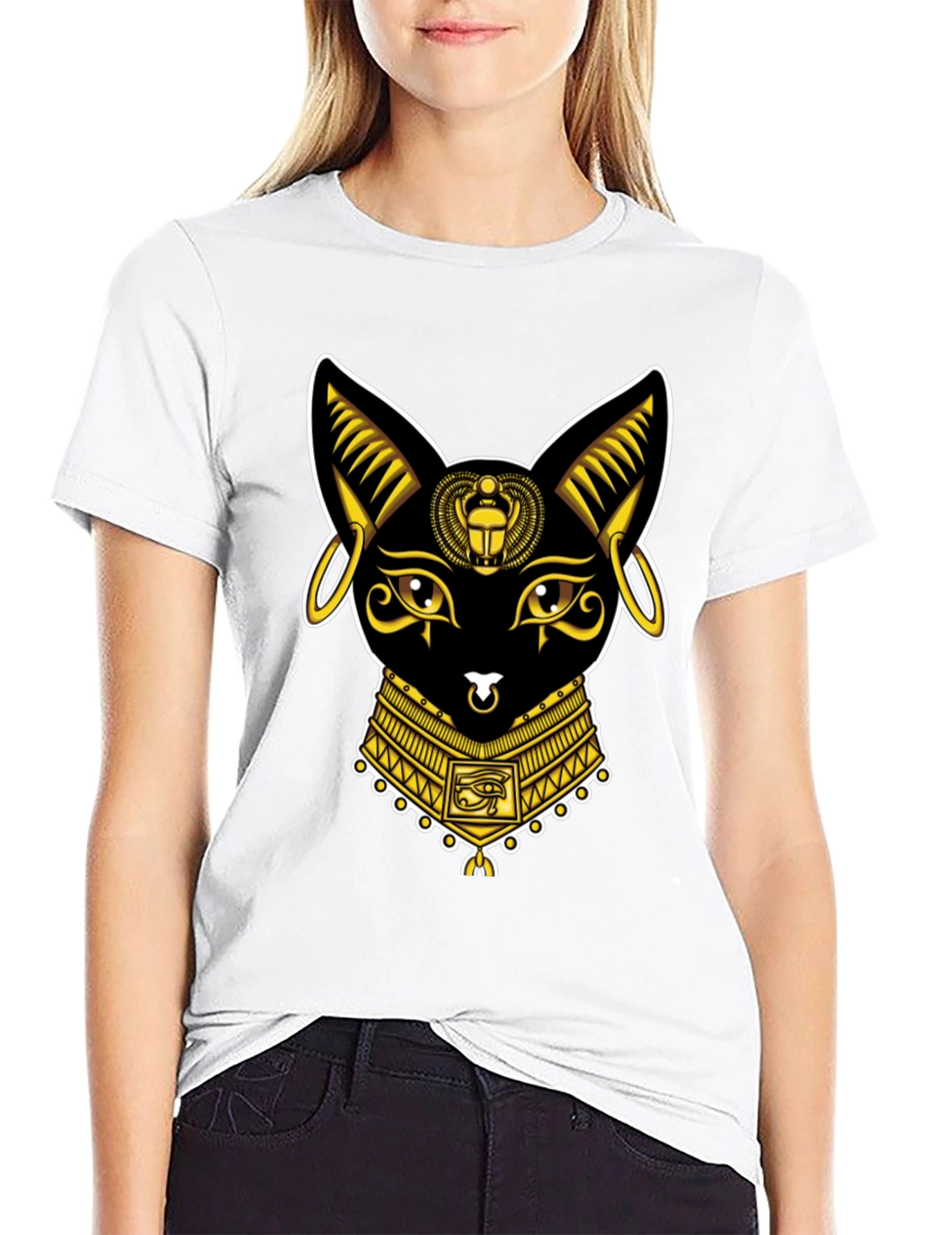 Egyptian Cat T-Shirt - Bastet Graphic Tee
