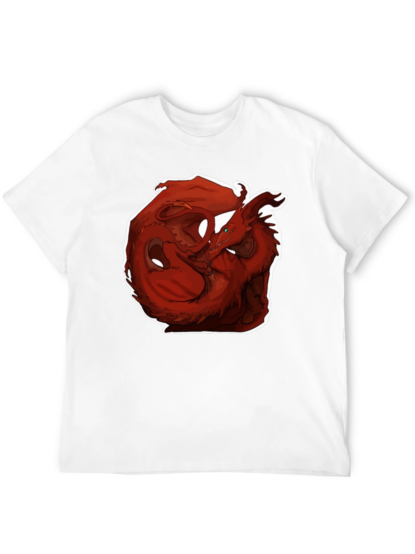 Red Dragon Graphic Black T-Shirt