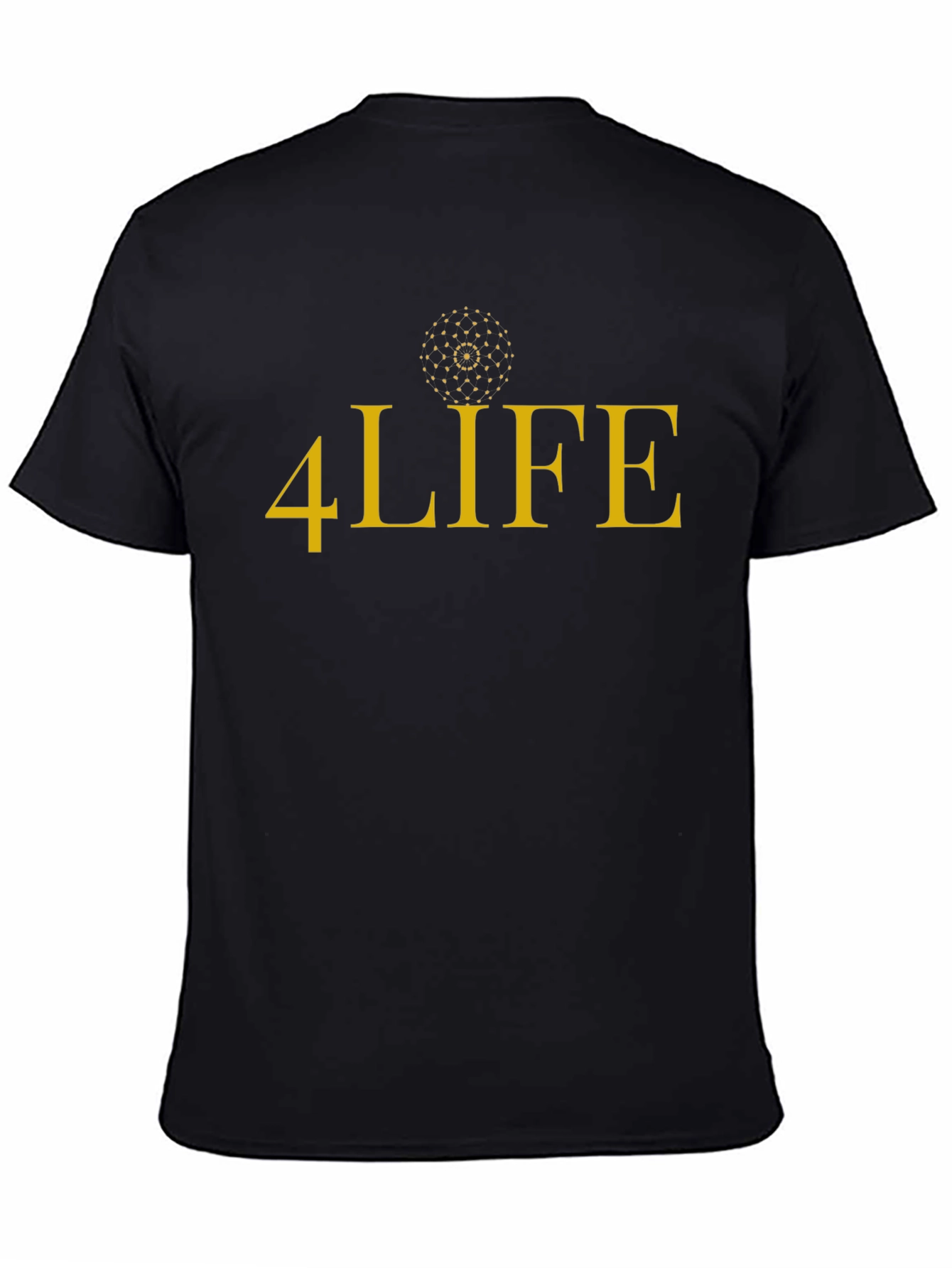 4Life Black Graphic Tee - Stylish Mens T-Shirt