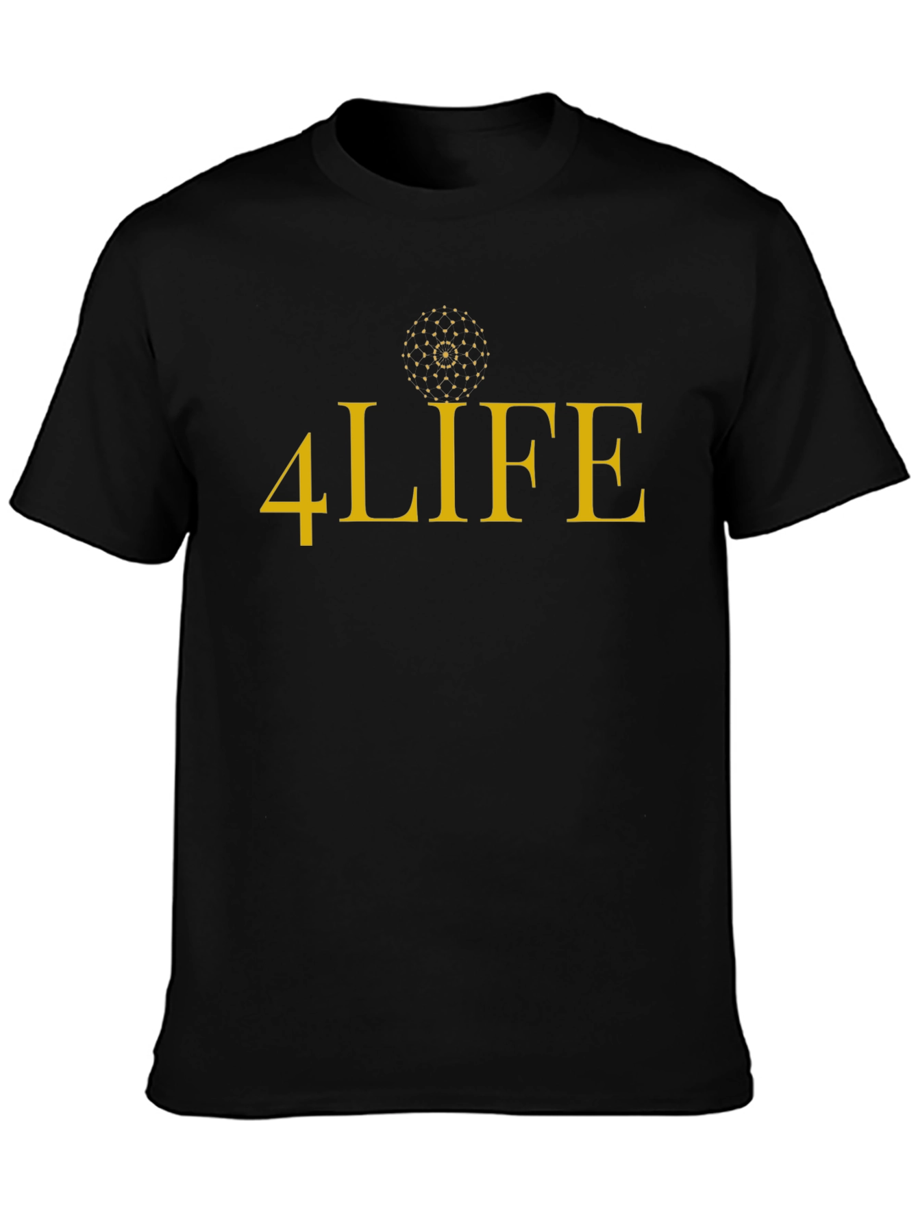 4Life Black Graphic Tee - Stylish Mens T-Shirt
