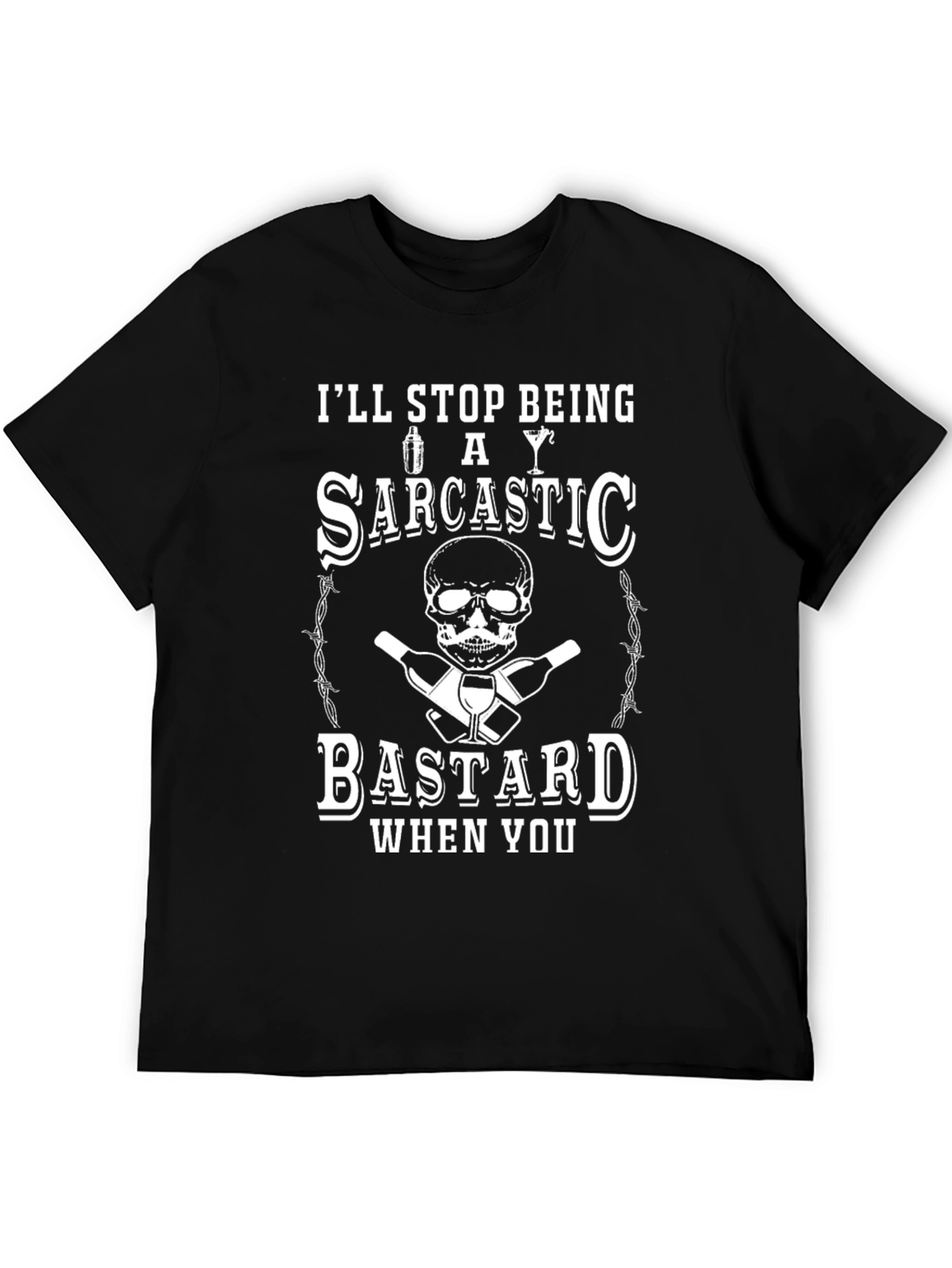 Sarcastic Bastard Graphic T-Shirt