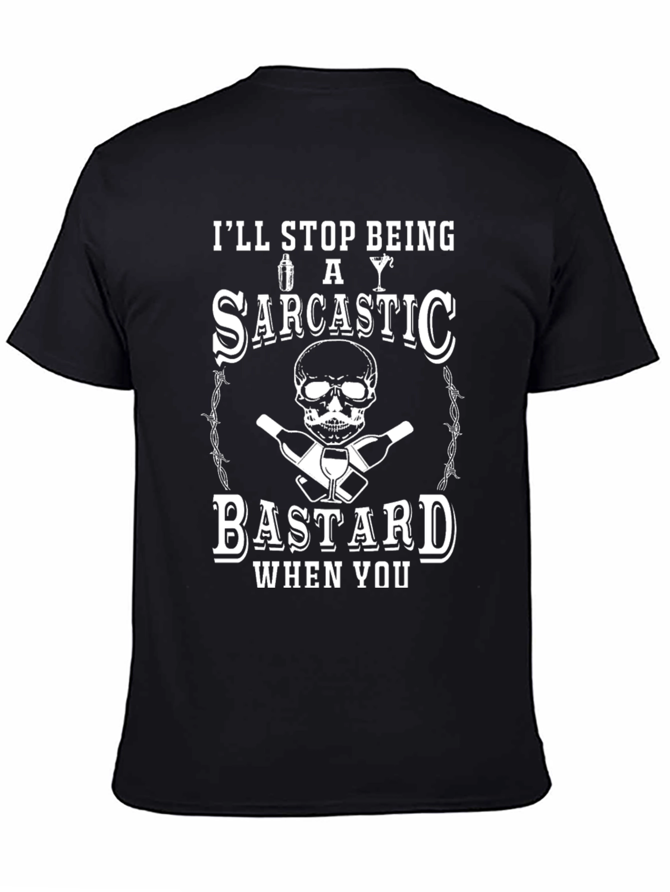Sarcastic Bastard Graphic T-Shirt