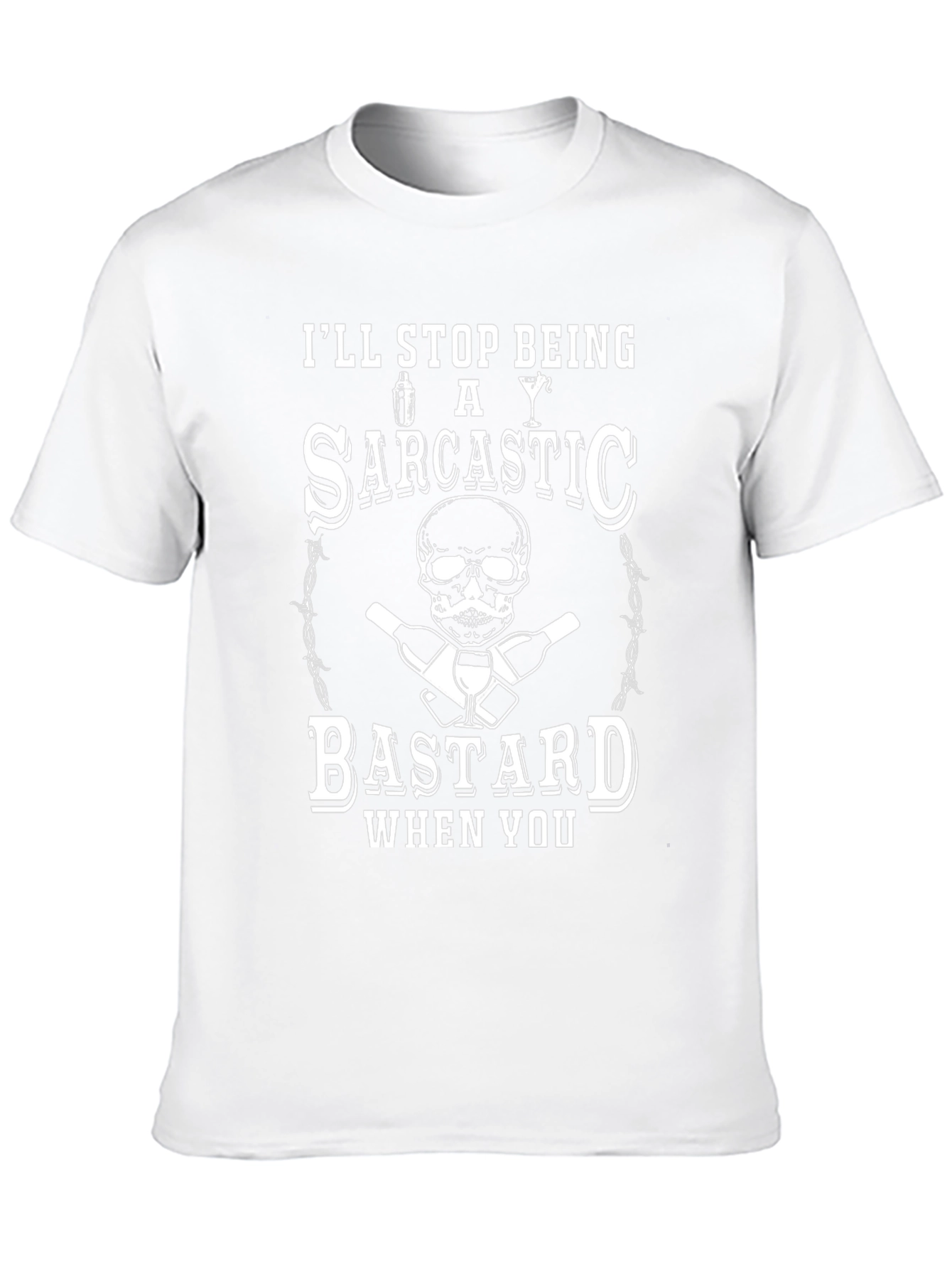 Sarcastic Bastard Graphic T-Shirt