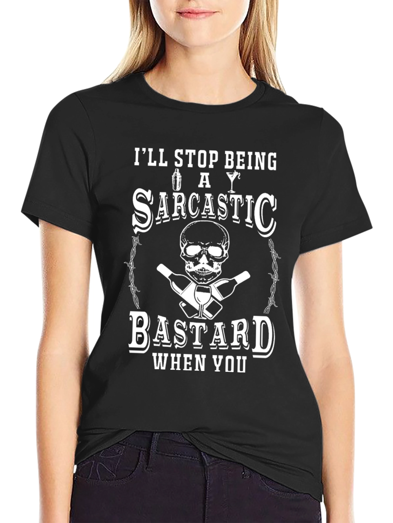Sarcastic Bastard Graphic T-Shirt