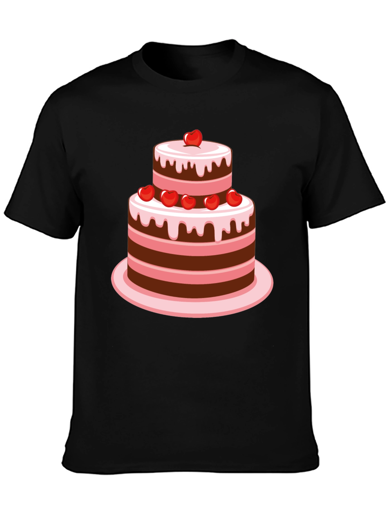 Sweet Treat Tee: Two-Tier Cake Graphic T-Shirt