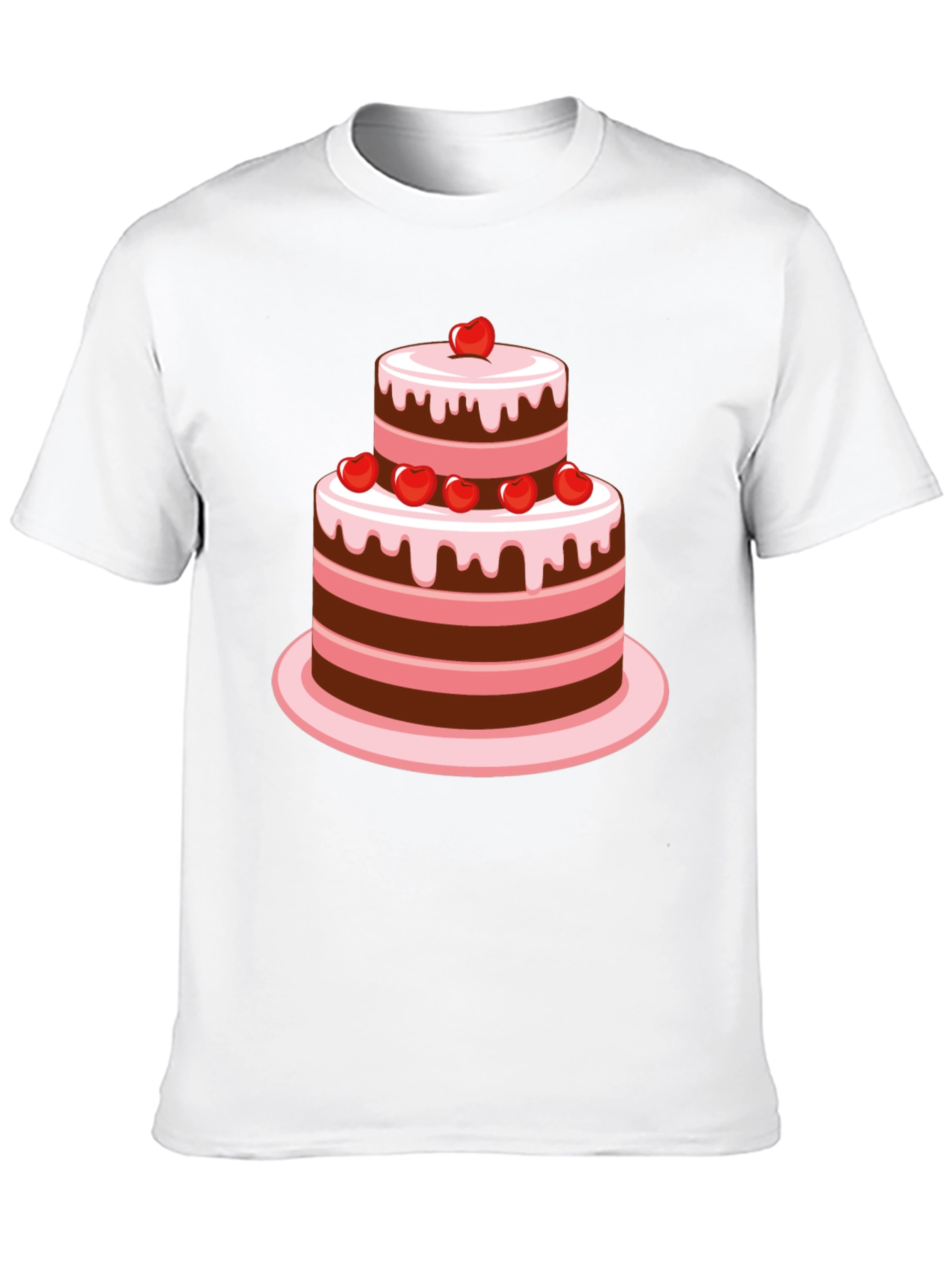 Sweet Treat Tee: Two-Tier Cake Graphic T-Shirt