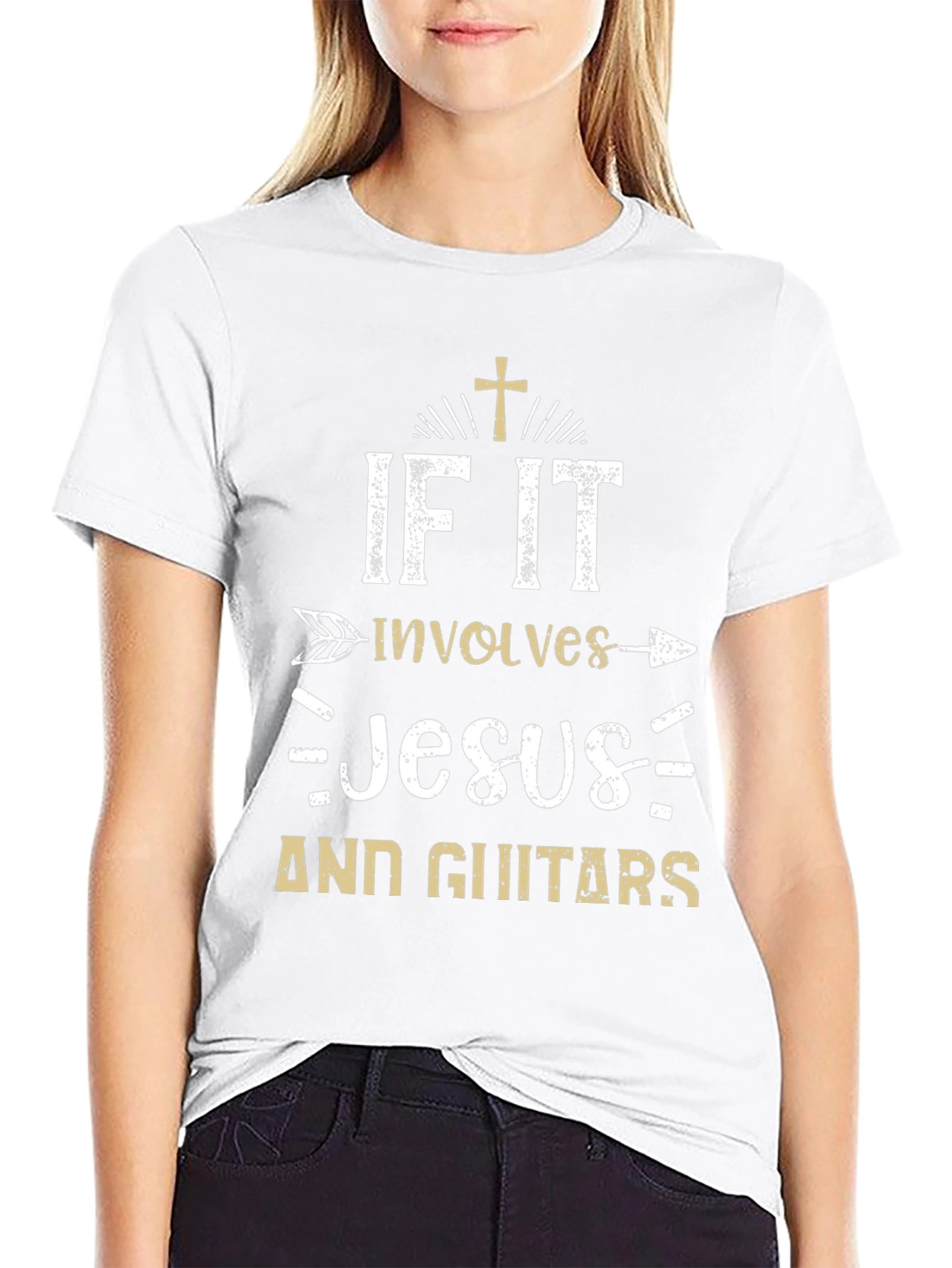 If It Involves Jesus and Guitars T-Shirt