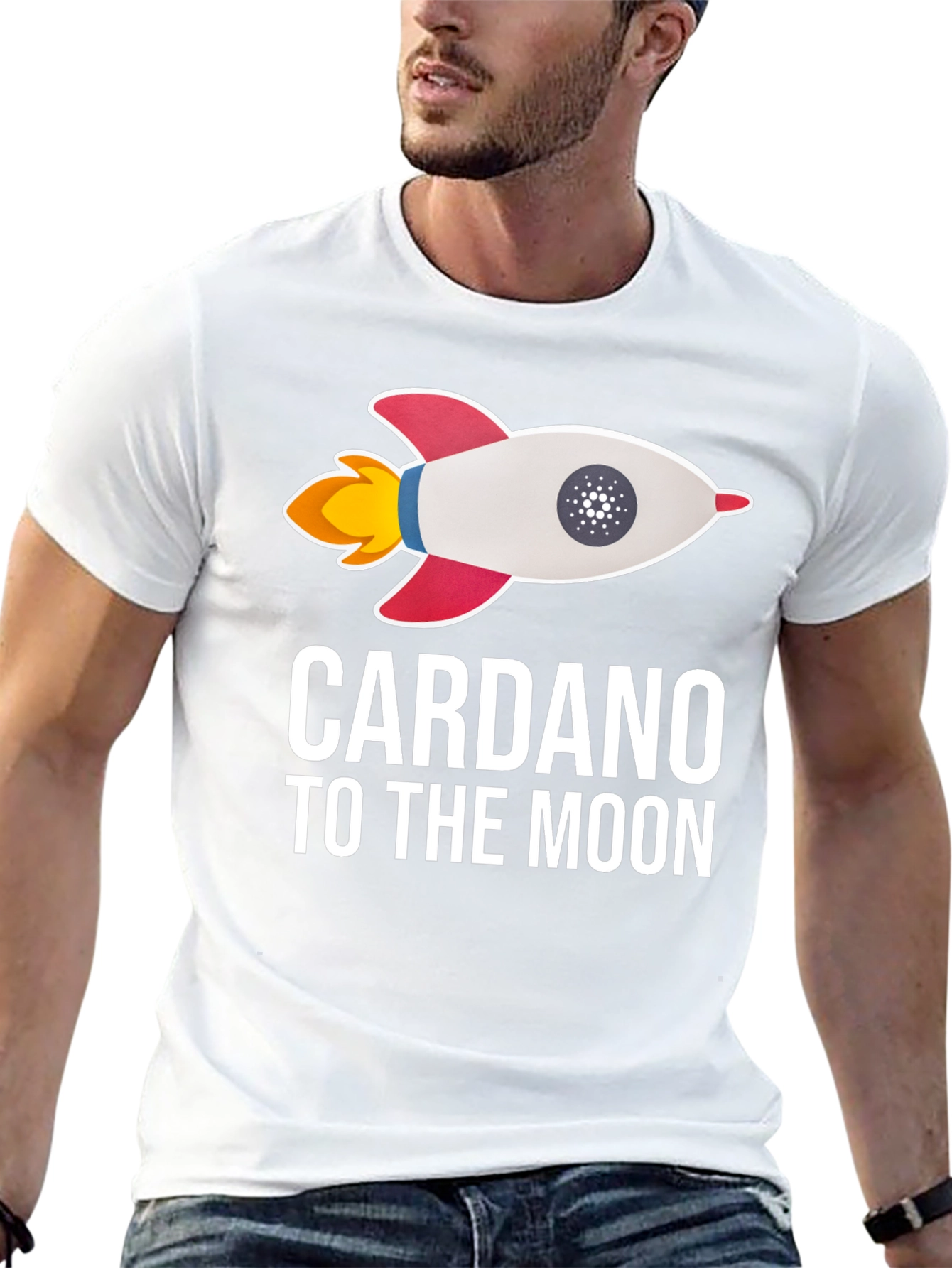 Cardano To The Moon Black T-Shirt