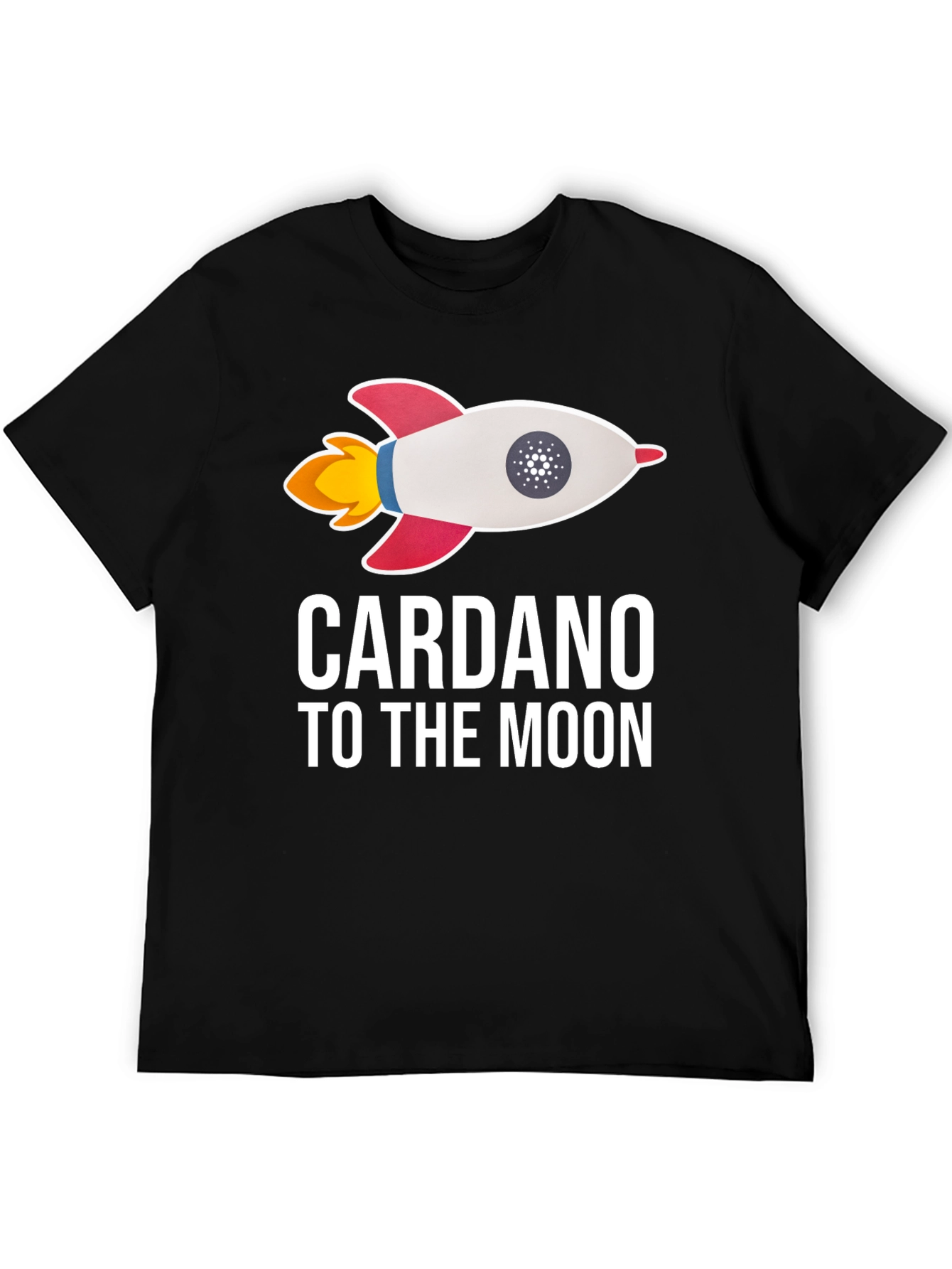 Cardano To The Moon Black T-Shirt