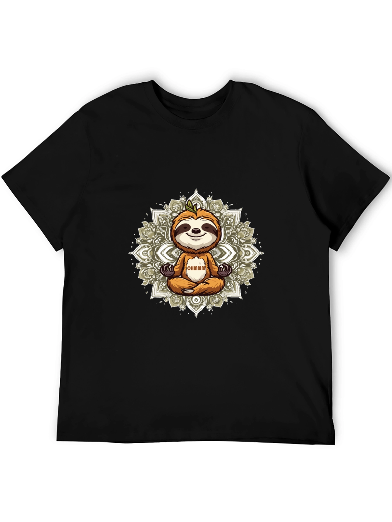 Meditating Sloth Graphic Tee - Relaxed Vibe