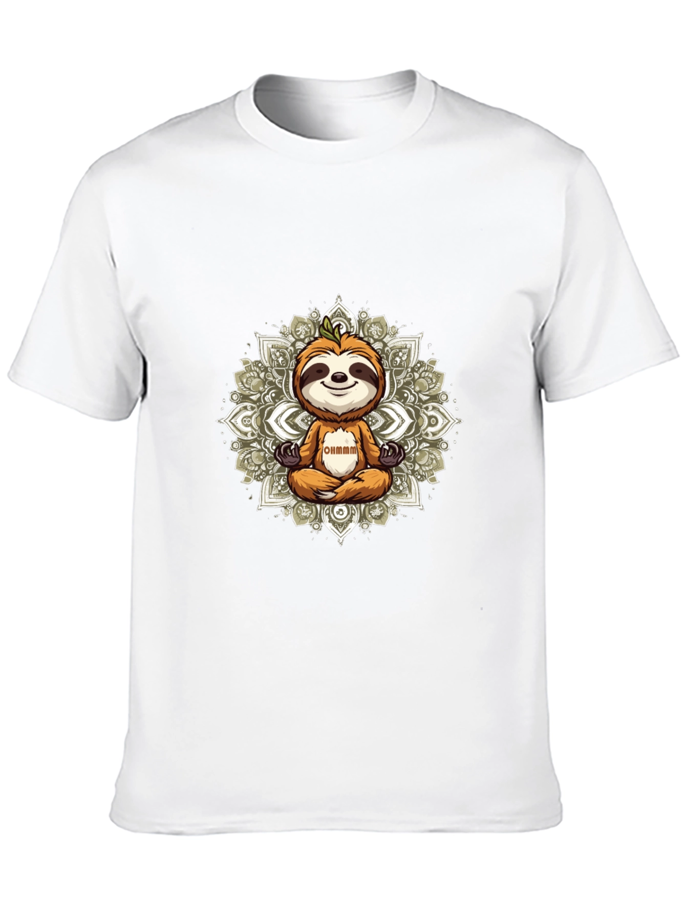 Meditating Sloth Graphic Tee - Relaxed Vibe