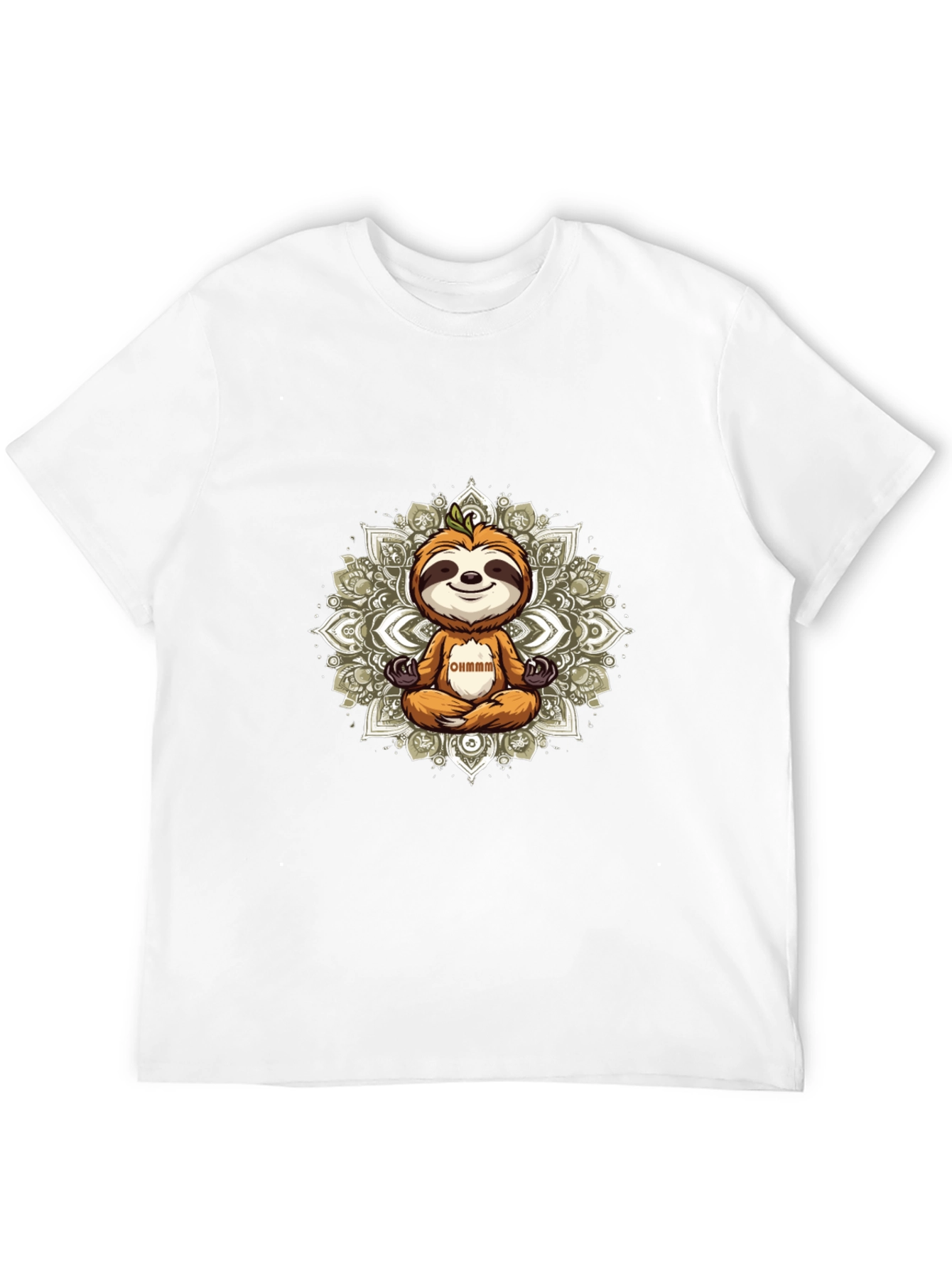 Meditating Sloth Graphic Tee - Relaxed Vibe