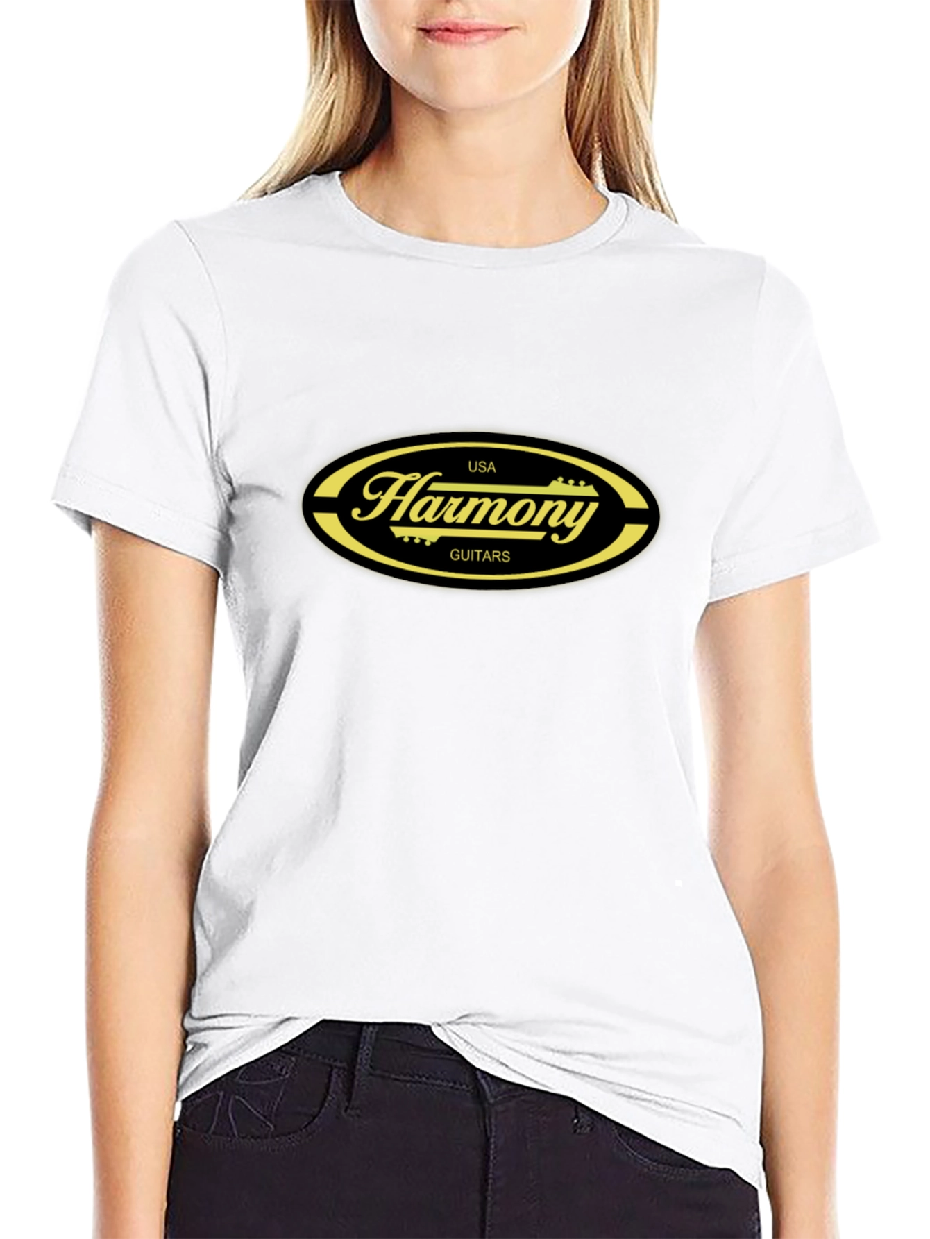 Harmony Guitars USA Black T-Shirt
