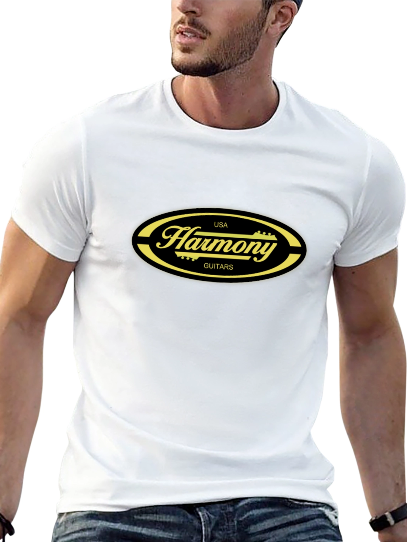 Harmony Guitars USA Black T-Shirt