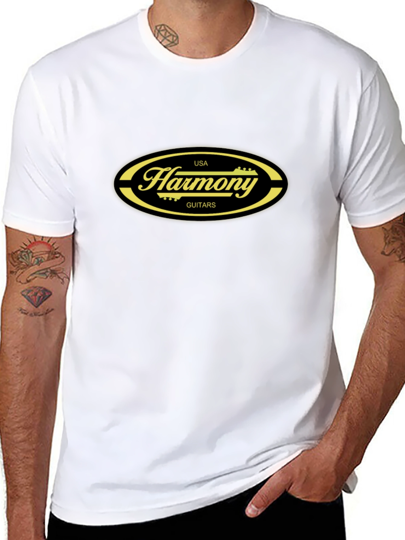 Harmony Guitars USA Black T-Shirt
