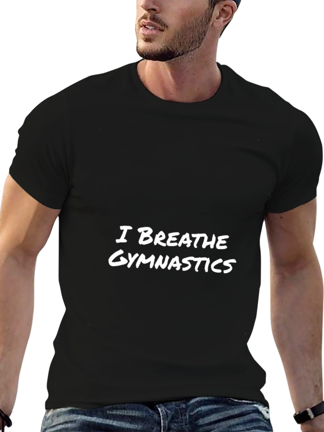 I Breathe Gymnastics Black T-Shirt