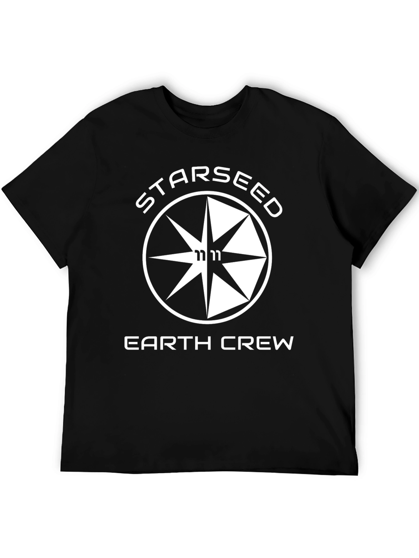 Starseed Earth Crew Graphic T-Shirt - Black