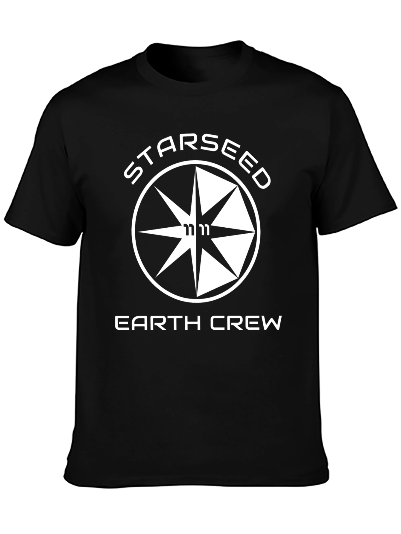 Starseed Earth Crew Graphic T-Shirt - Black