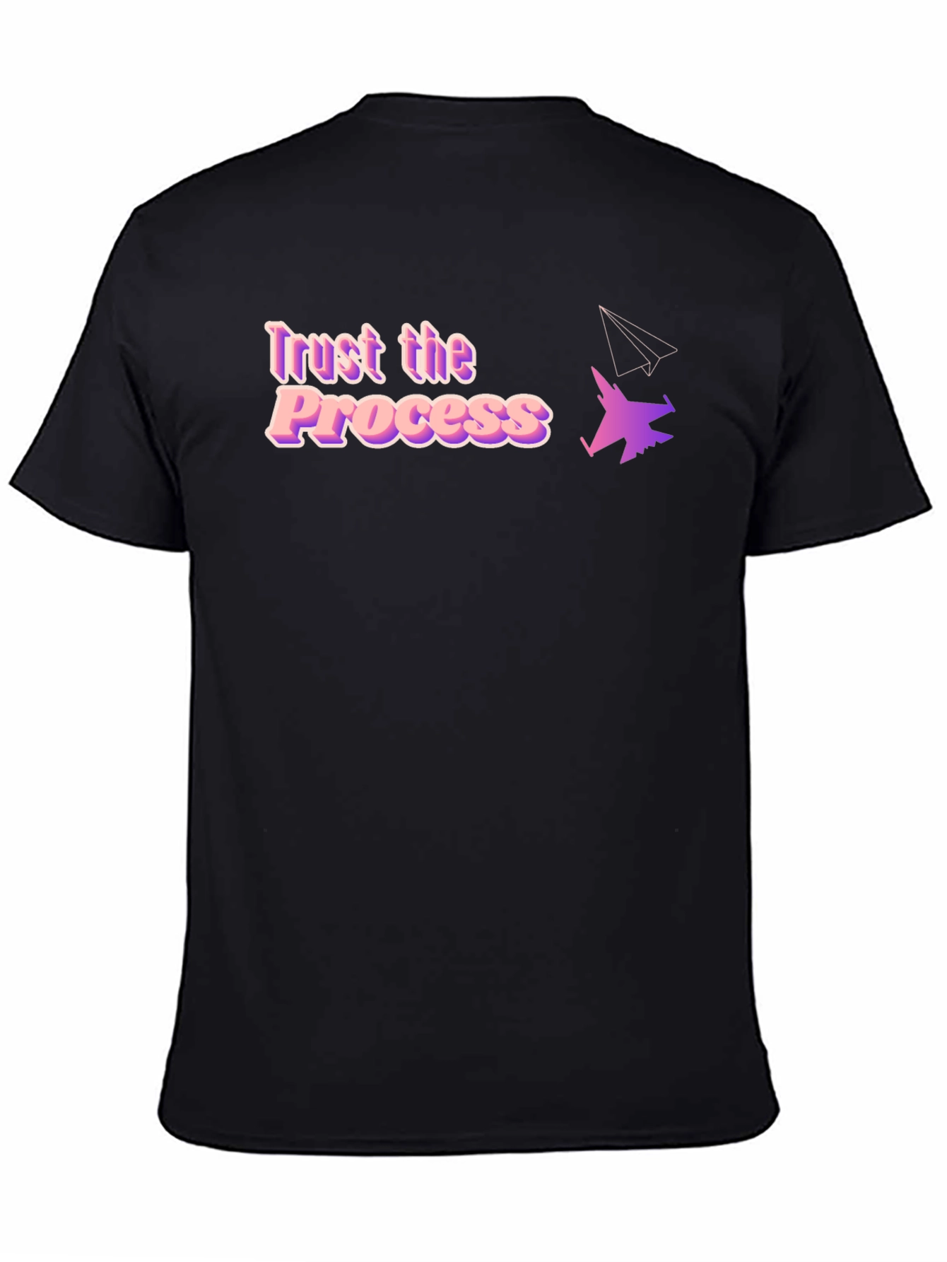 Trust the Process Black Graphic Tee