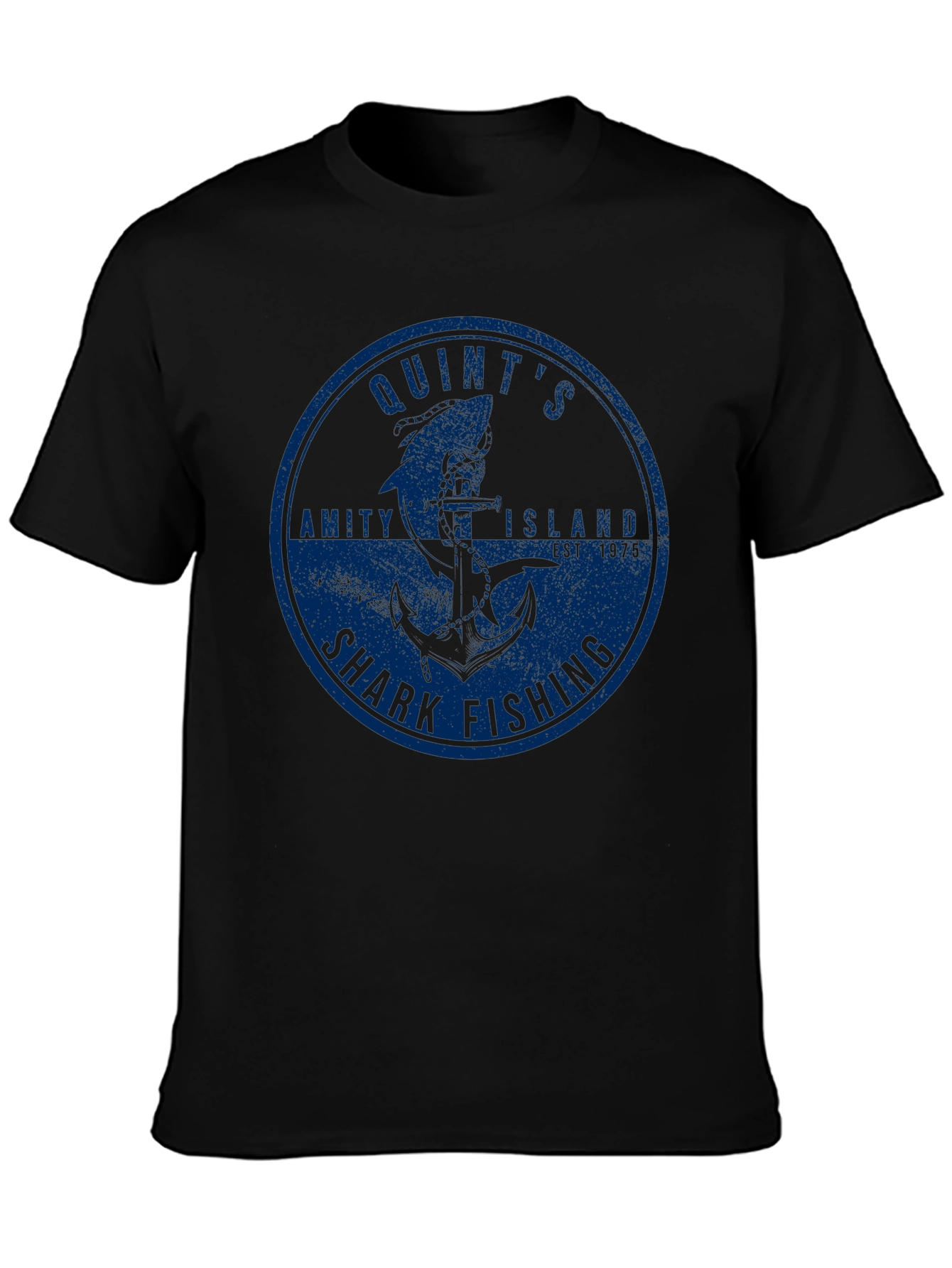 Quints Shark Fishing Tee - Amity Island Est. 1975