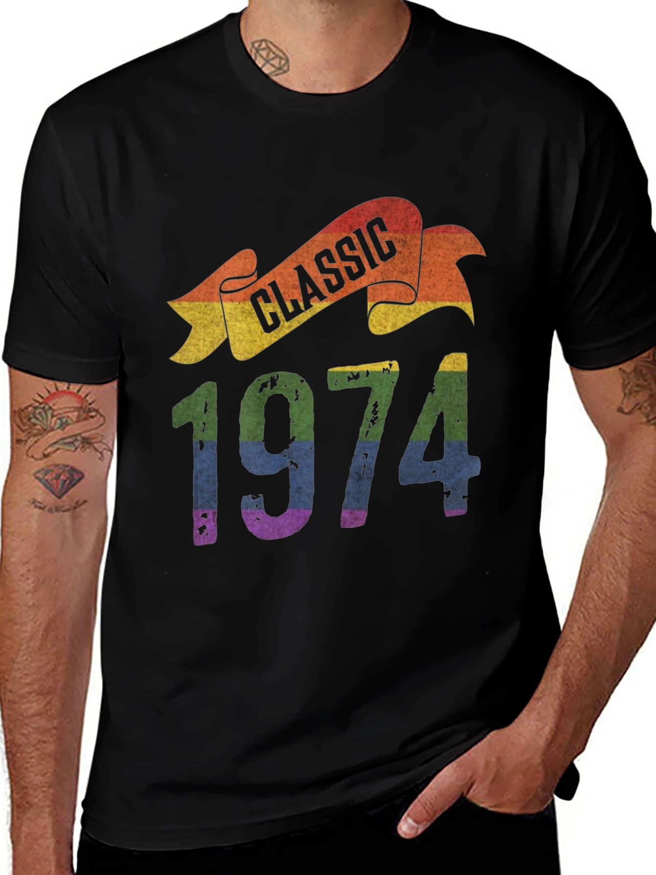 Classic 1974 Rainbow T-Shirt