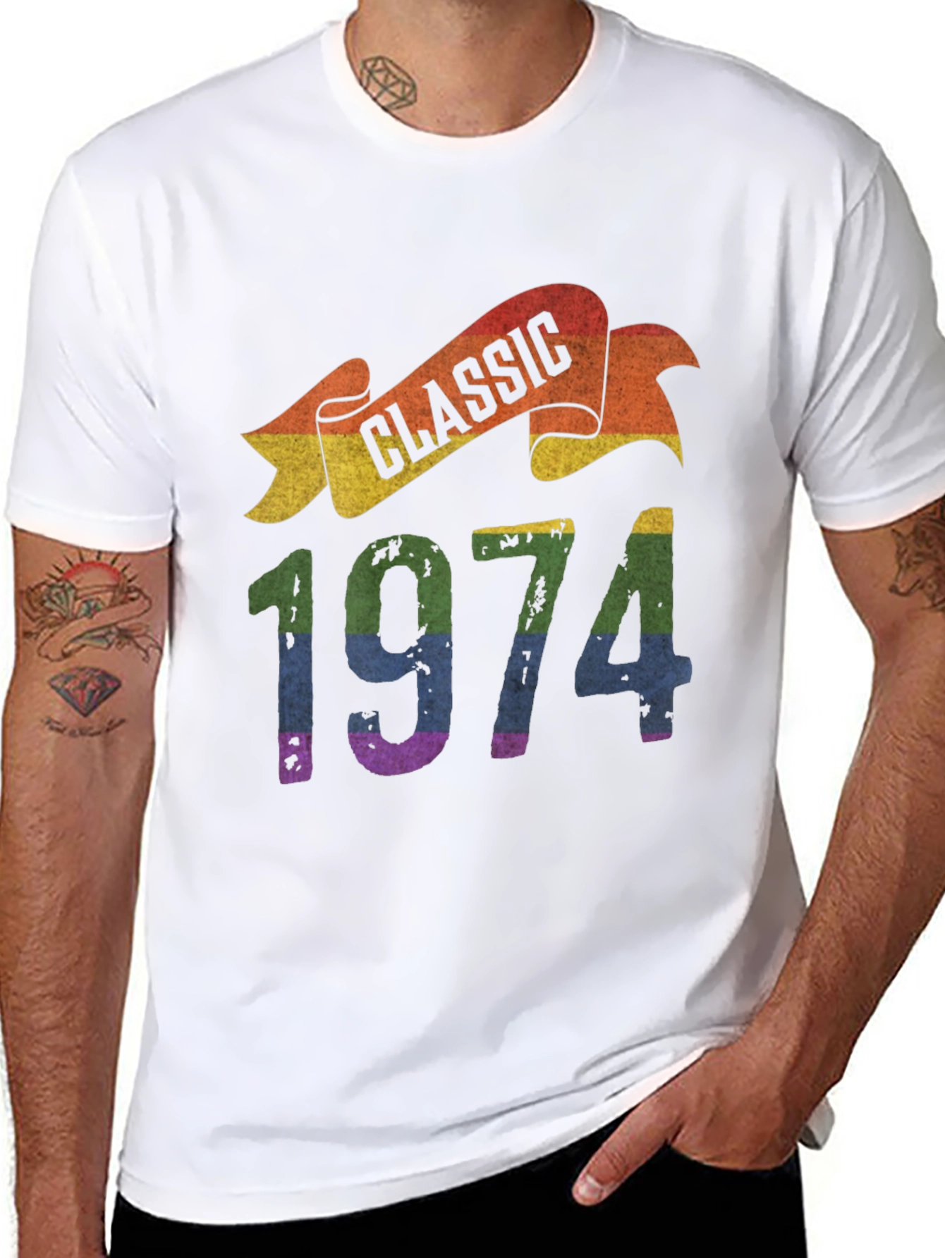 Classic 1974 Rainbow T-Shirt