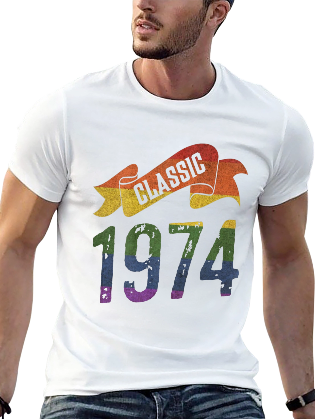 Classic 1974 Rainbow T-Shirt