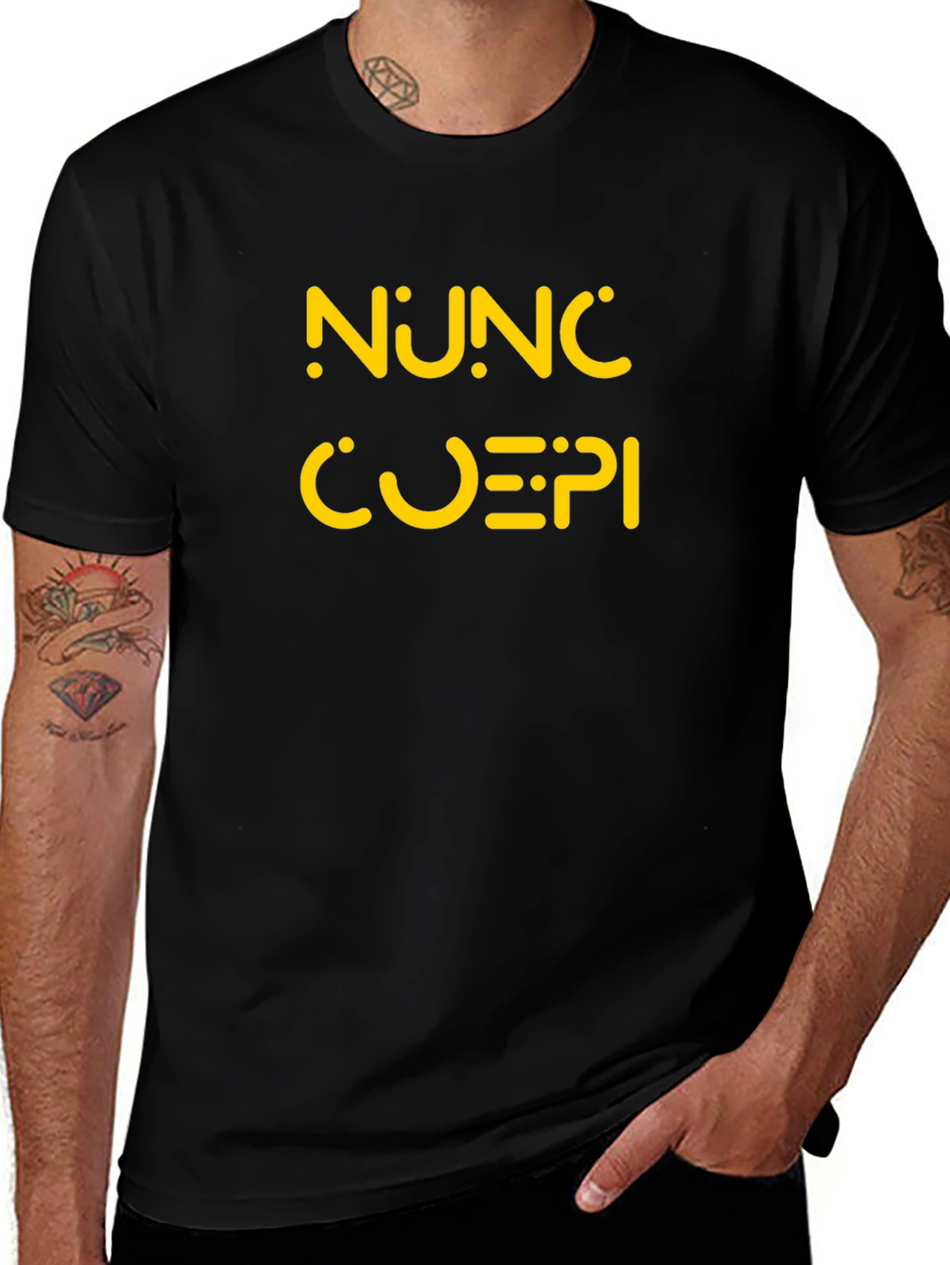 Nunc Coepi Graphic Tee - Stylish and Comfortable