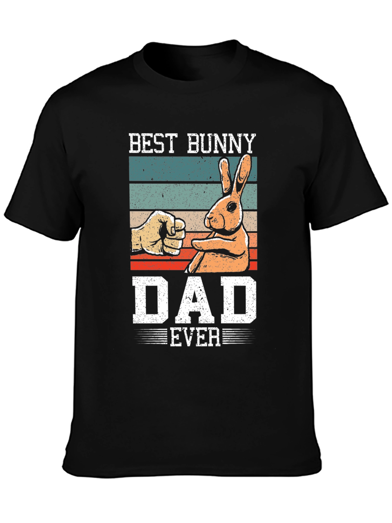 Best Bunny Dad Ever Graphic T-Shirt