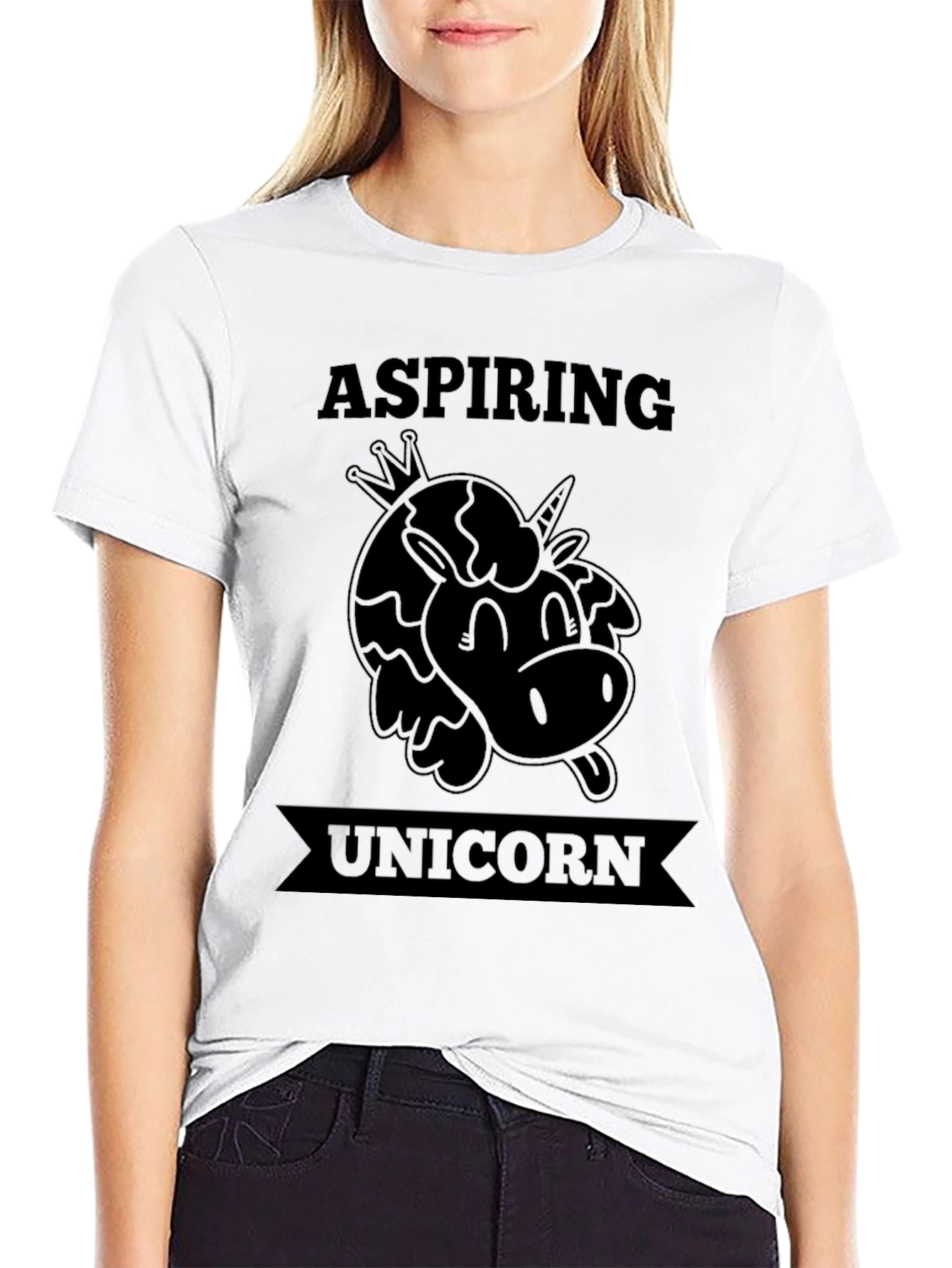 Aspiring Unicorn Funny Graphic T-Shirt