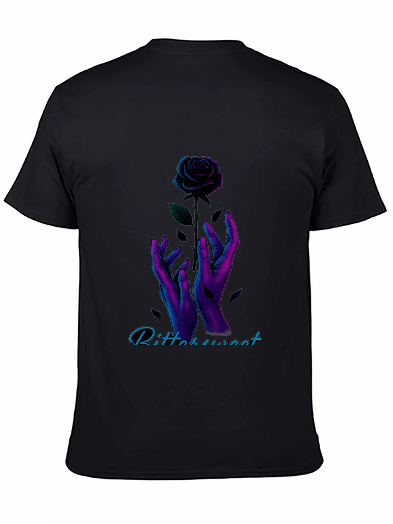 Bittersweet Rose Graphic Tee - Black