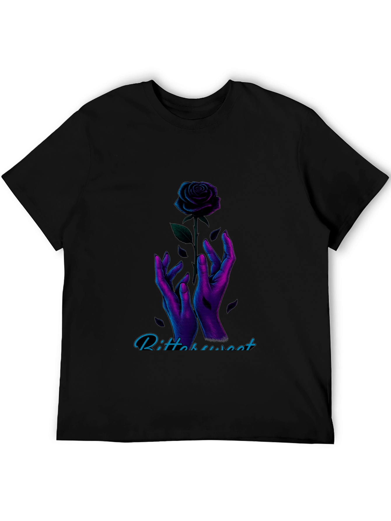 Bittersweet Rose Graphic Tee - Black