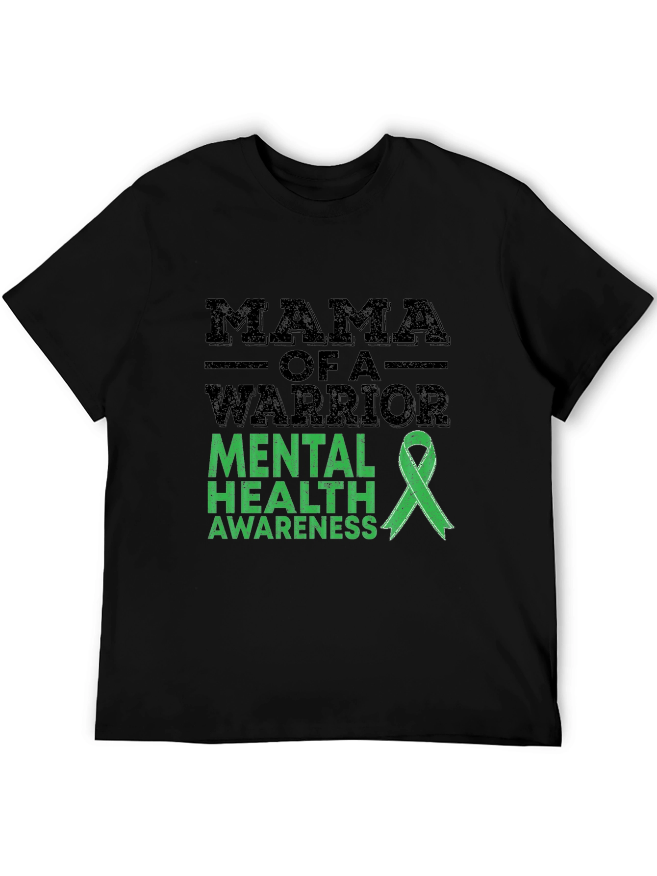 Mama Warrior Mental Health Awareness Ribbon T-Shirt