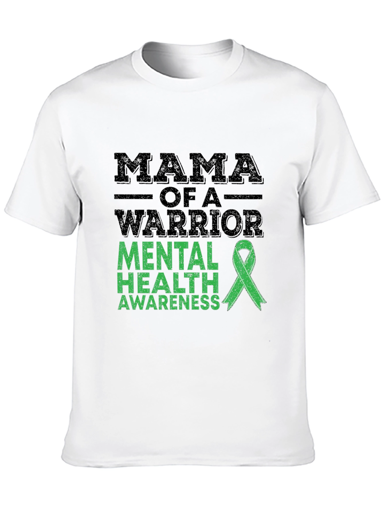 Mama Warrior Mental Health Awareness Ribbon T-Shirt