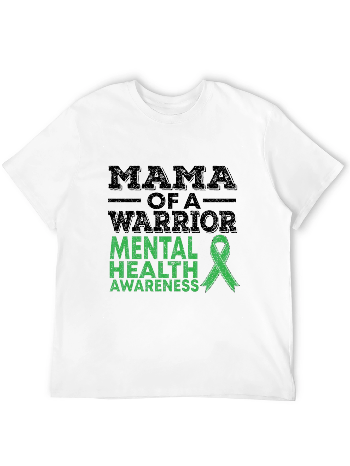 Mama Warrior Mental Health Awareness Ribbon T-Shirt
