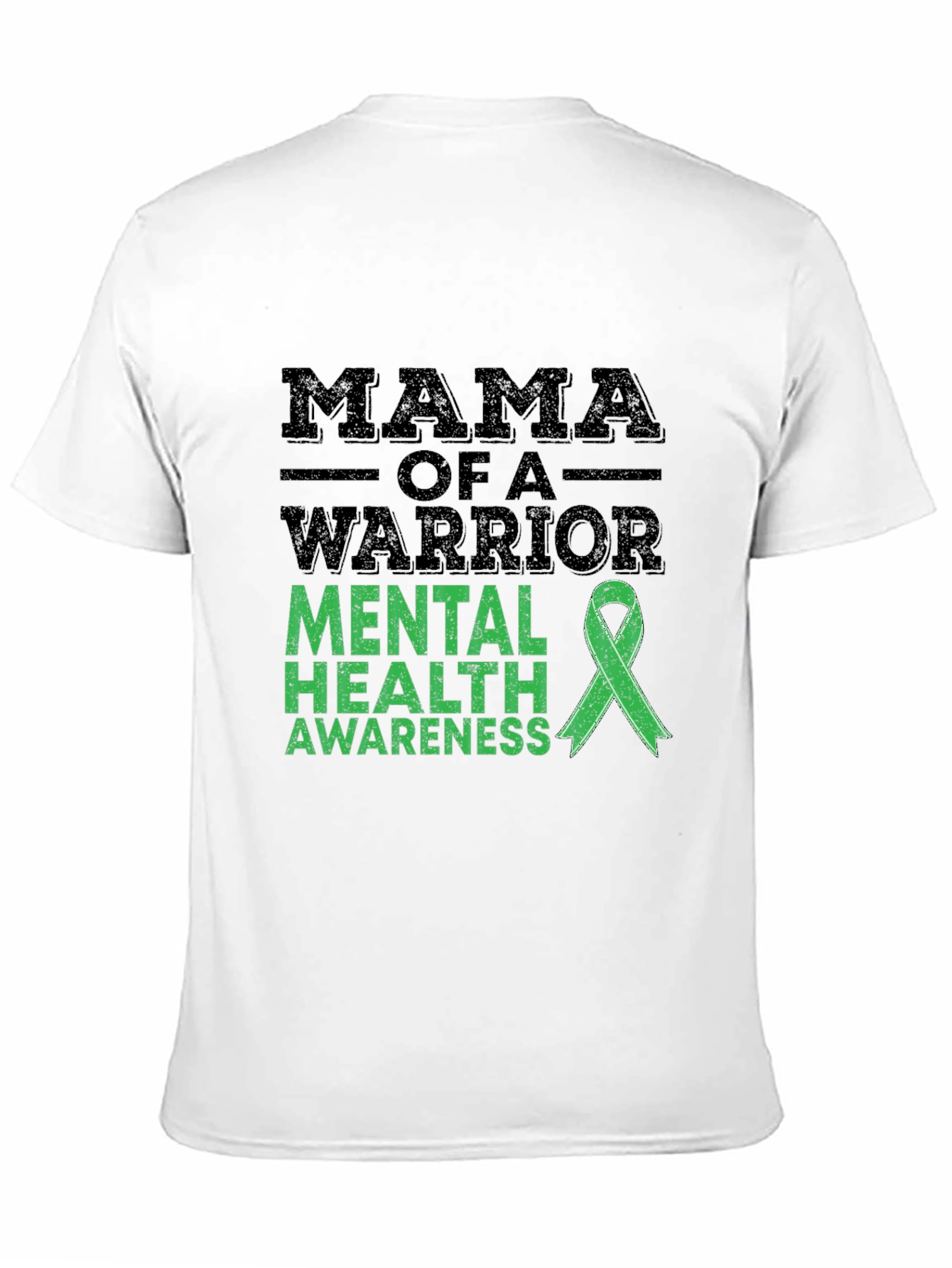 Mama Warrior Mental Health Awareness Ribbon T-Shirt