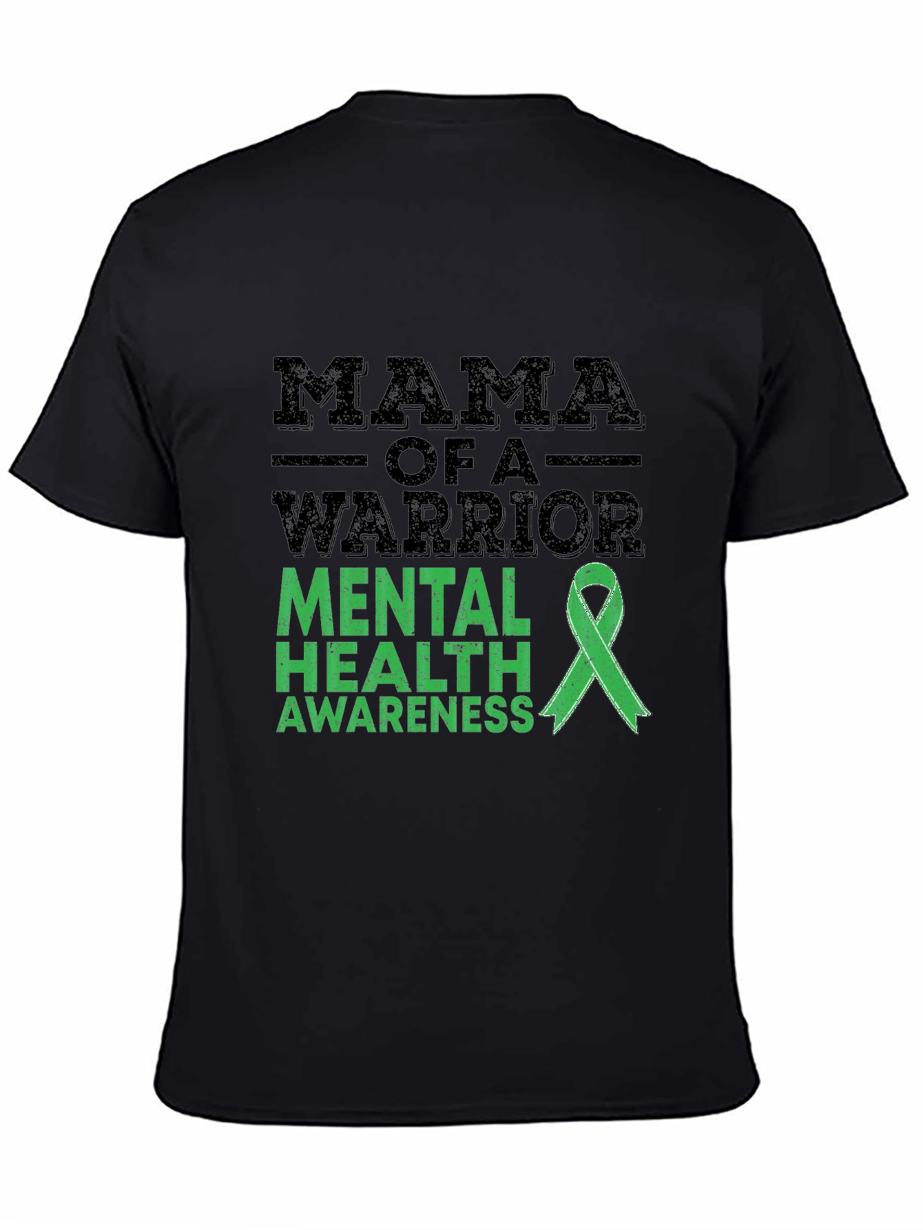Mama Warrior Mental Health Awareness Ribbon T-Shirt
