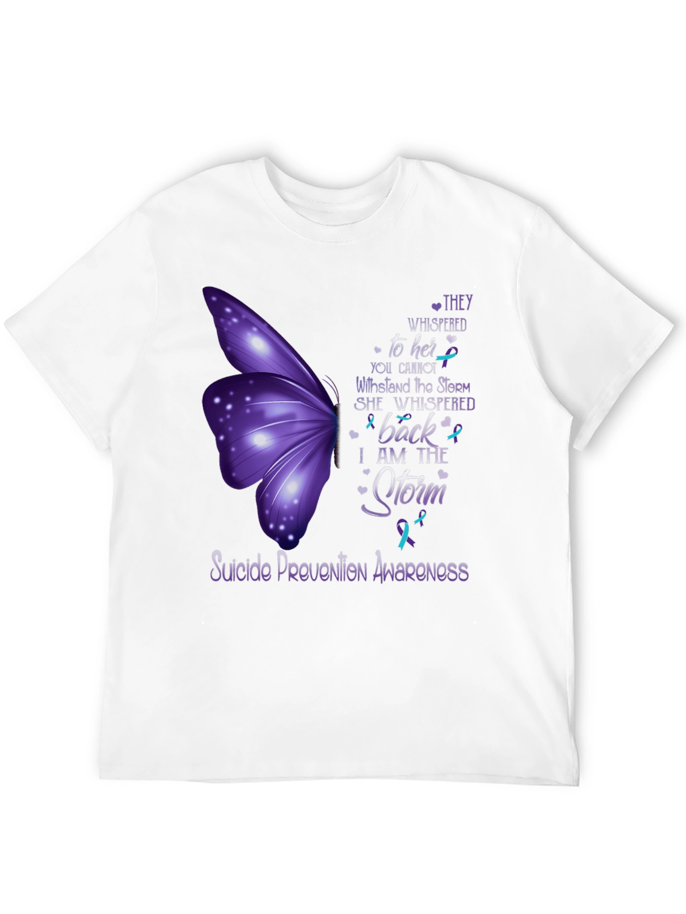 Suicide Prevention Awareness Butterfly T-Shirt